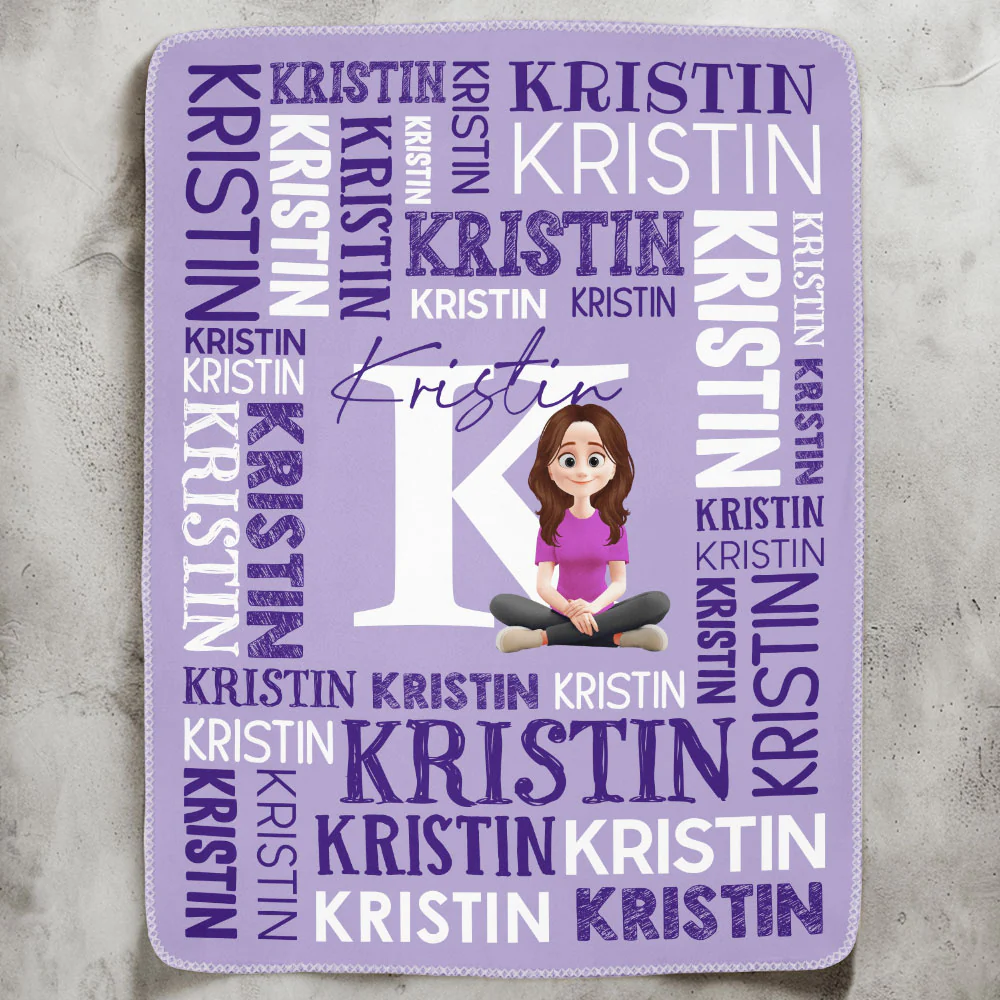 Custom Name Gift For Self Daughter Granddaughter - Personalized Blanket - Image 2