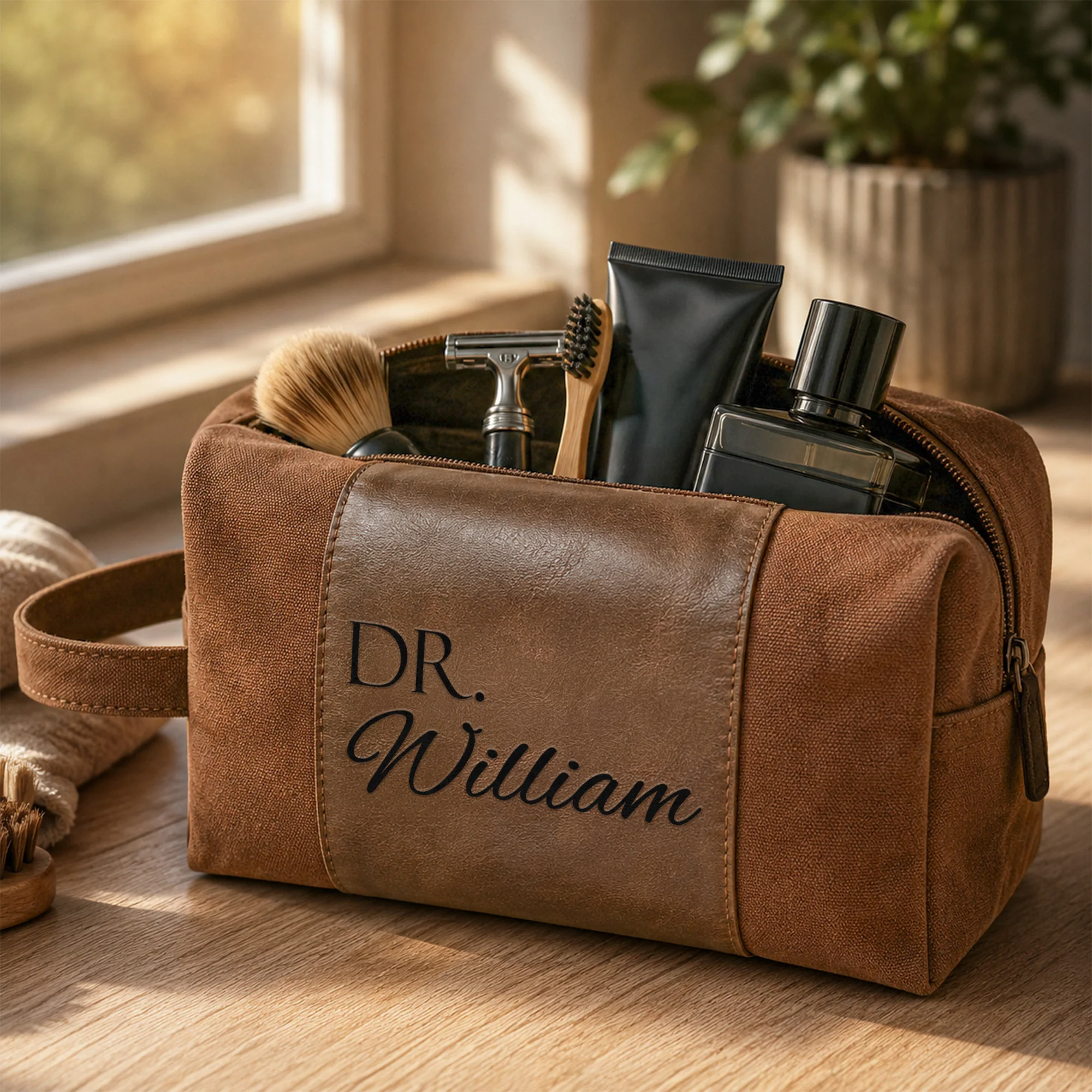 Custom Name, Monogram For Medical Doctor Gift - Personalized Toiletry Bag - Image 4