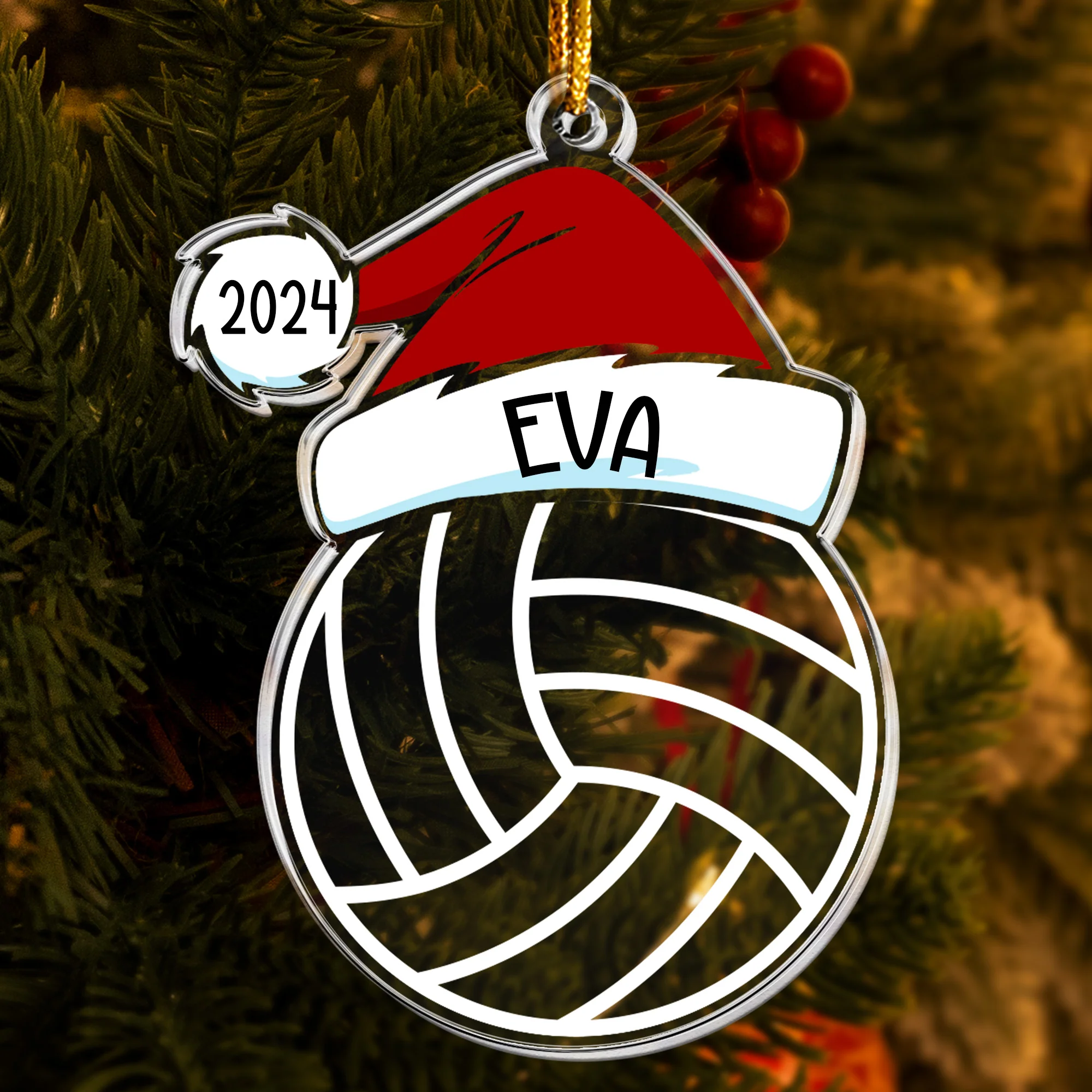 Custom Name Sport - Personalized Acrylic Ornament - Image 3
