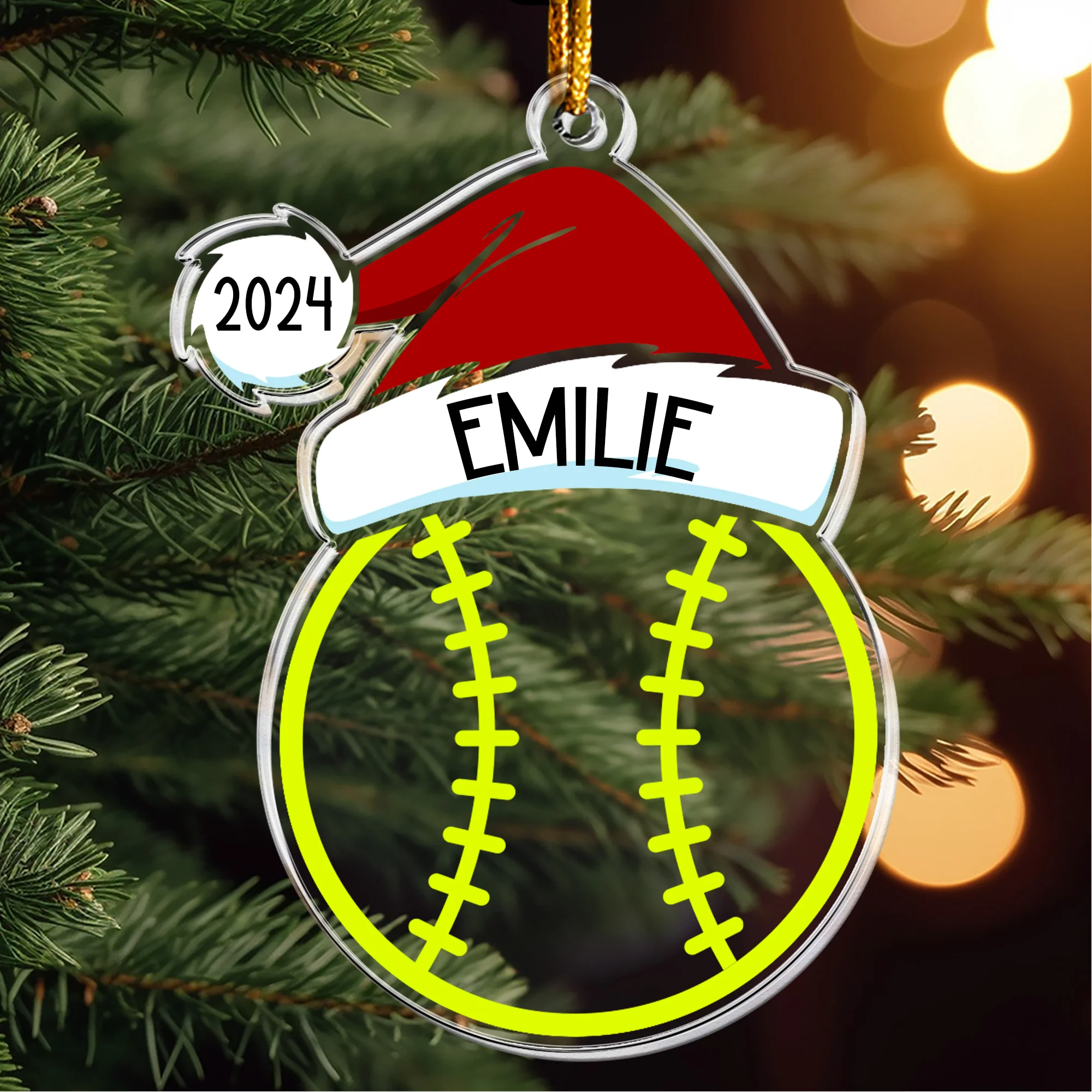 Custom Name Sport - Personalized Acrylic Ornament - Image 4
