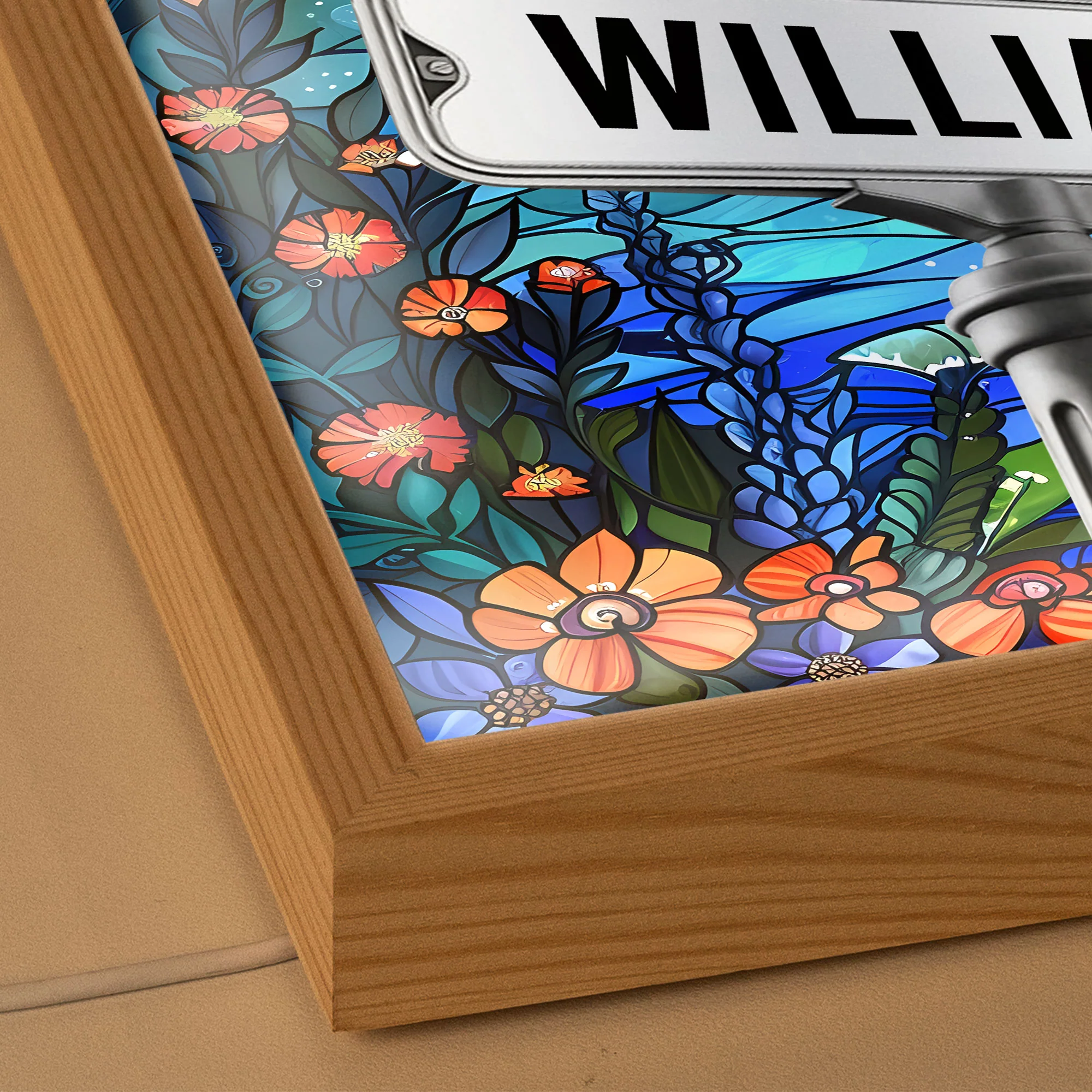 Custom Names Couple Street Sign - Personalized Light Up Picture Frame - Image 7