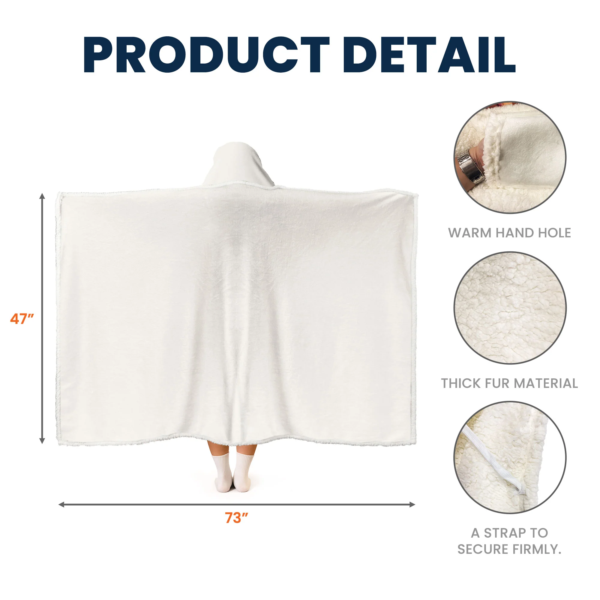 Custom Pet Face Funny - Personalized Photo Wearable Blanket Hoodie - Image 7