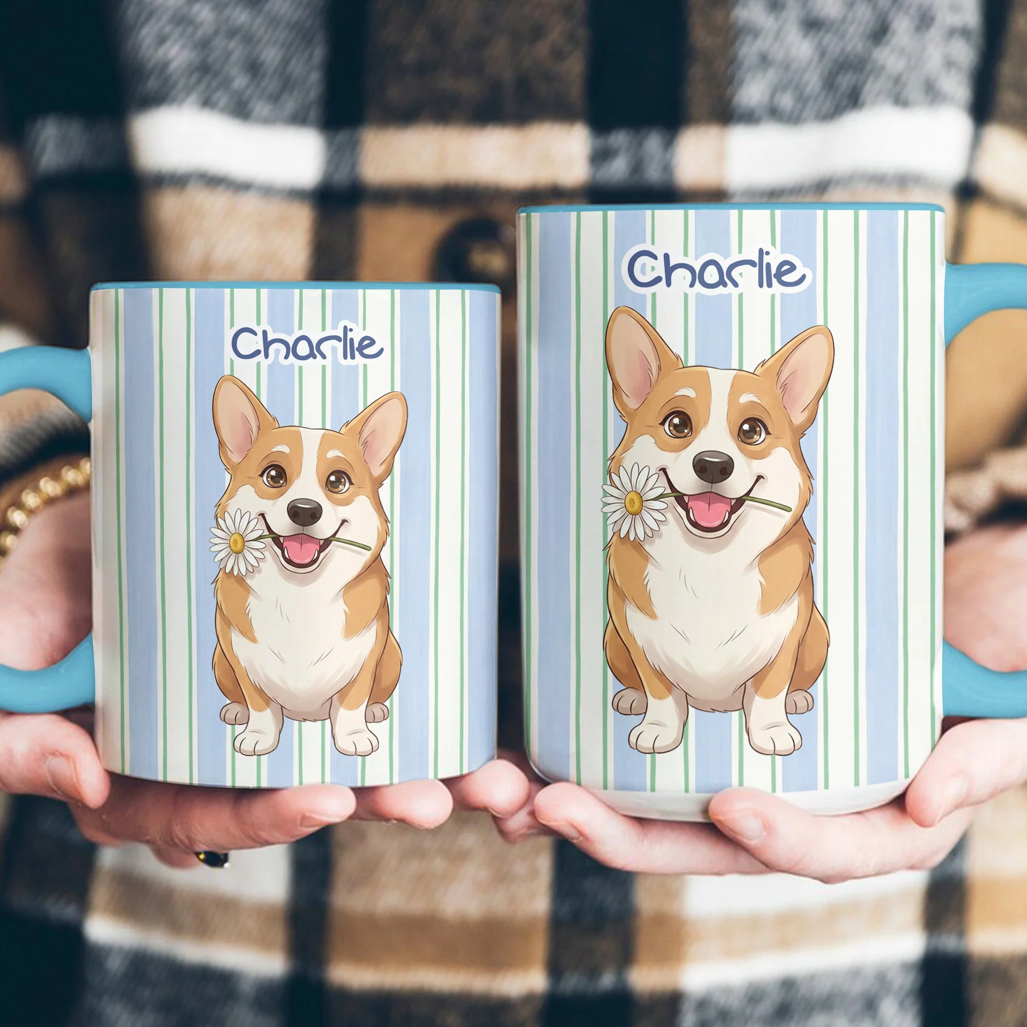Custom Pet Portrait Cartoon Style Art Gift For Pet Lovers - Personalized Mug - Image 5
