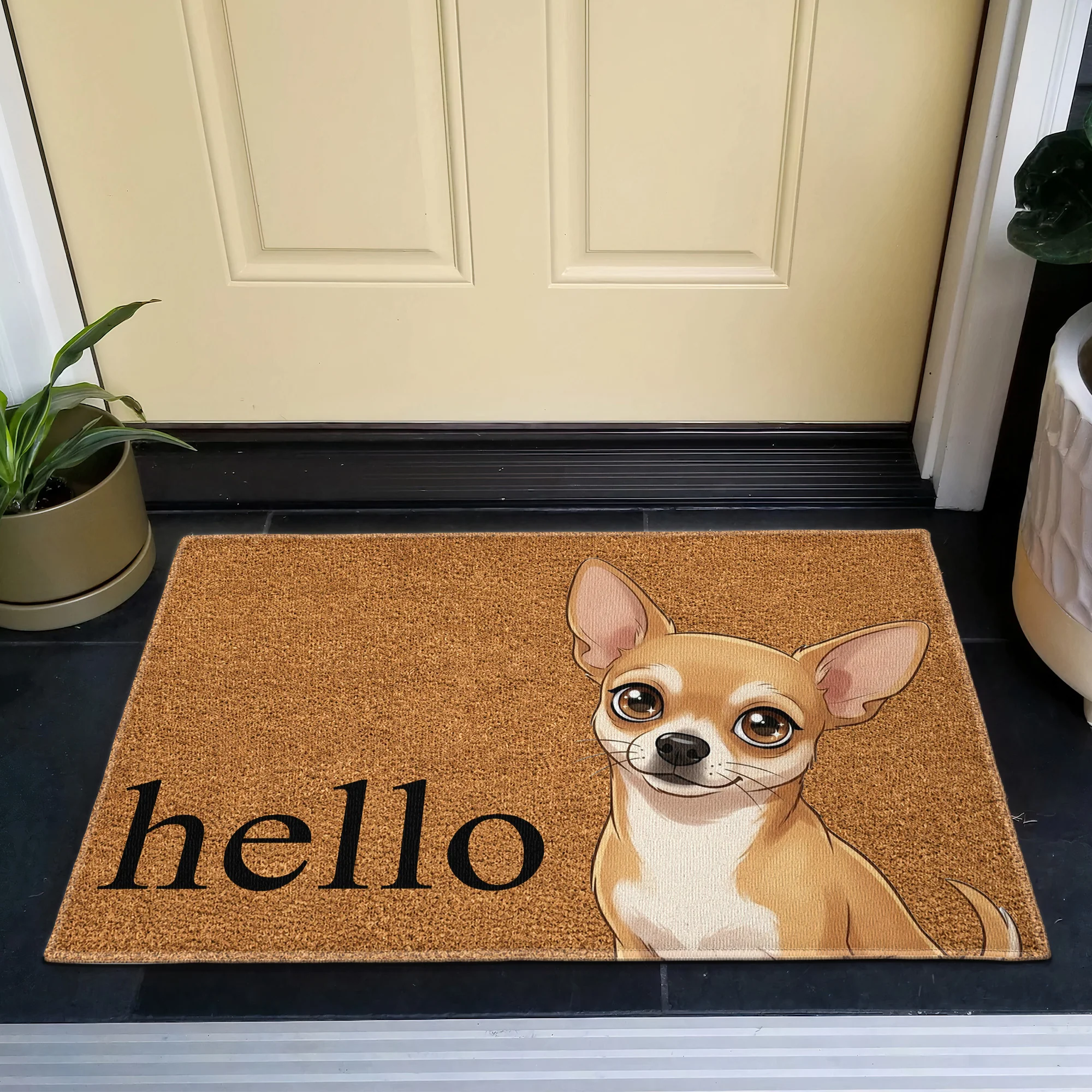 Custom Pet Portrait Cartoon Style - Personalized Doormat - Image 3