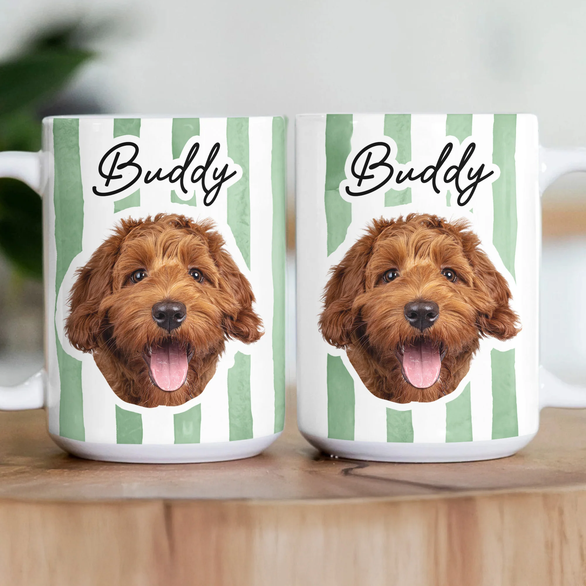 Custom Pet Portrait Mug Dog Lover Cat Lover Gift - Personalized Mug - Image 5