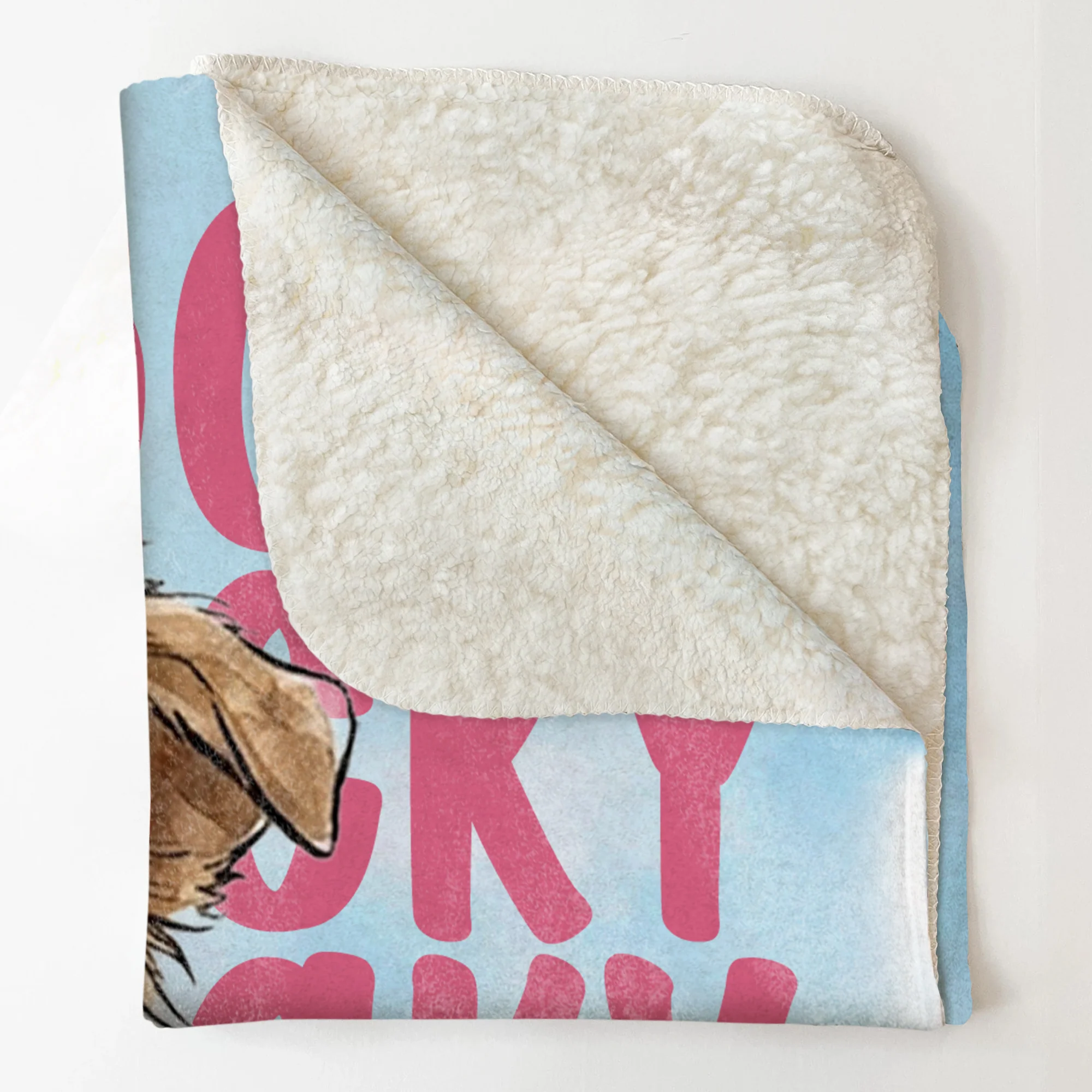 Custom Pet Portrait & Name Watercolor Style - Personalized Blanket - Image 5