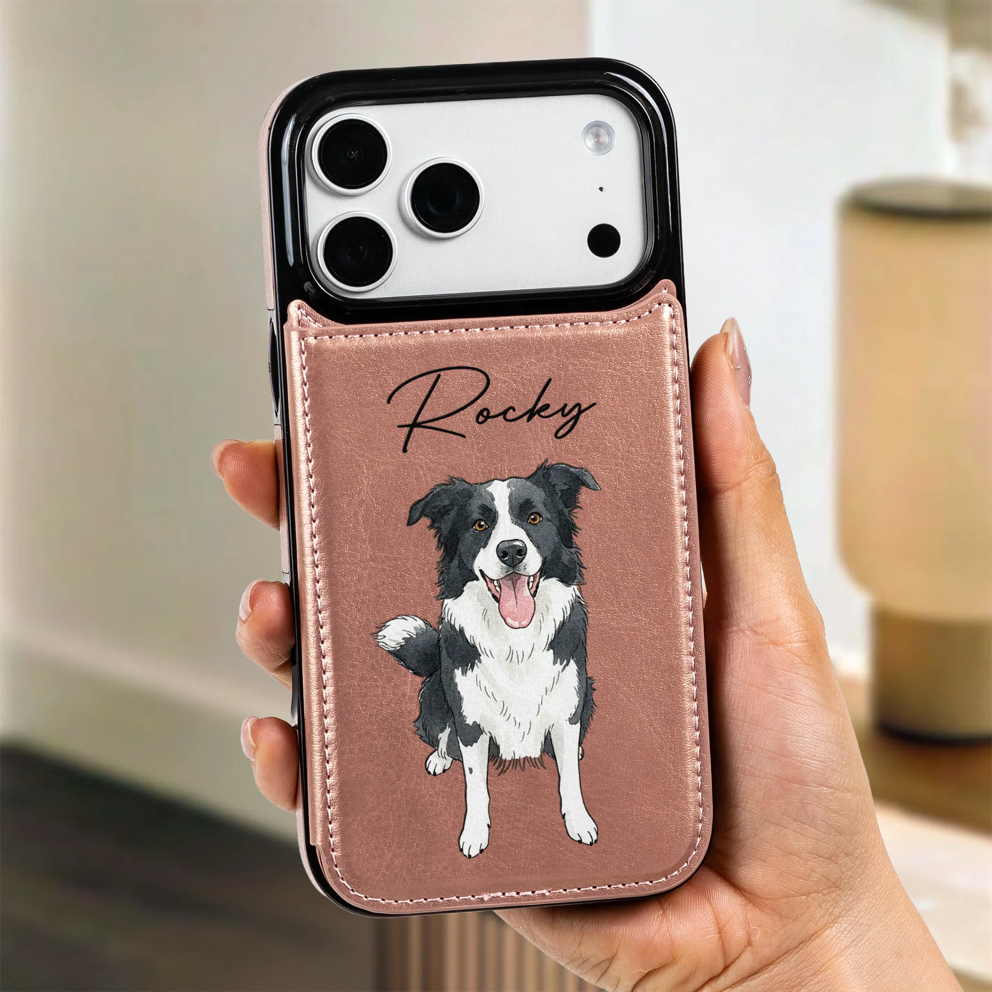 Custom Pet Portrait Watercolor Art - Personalized Phone Case - Image 4