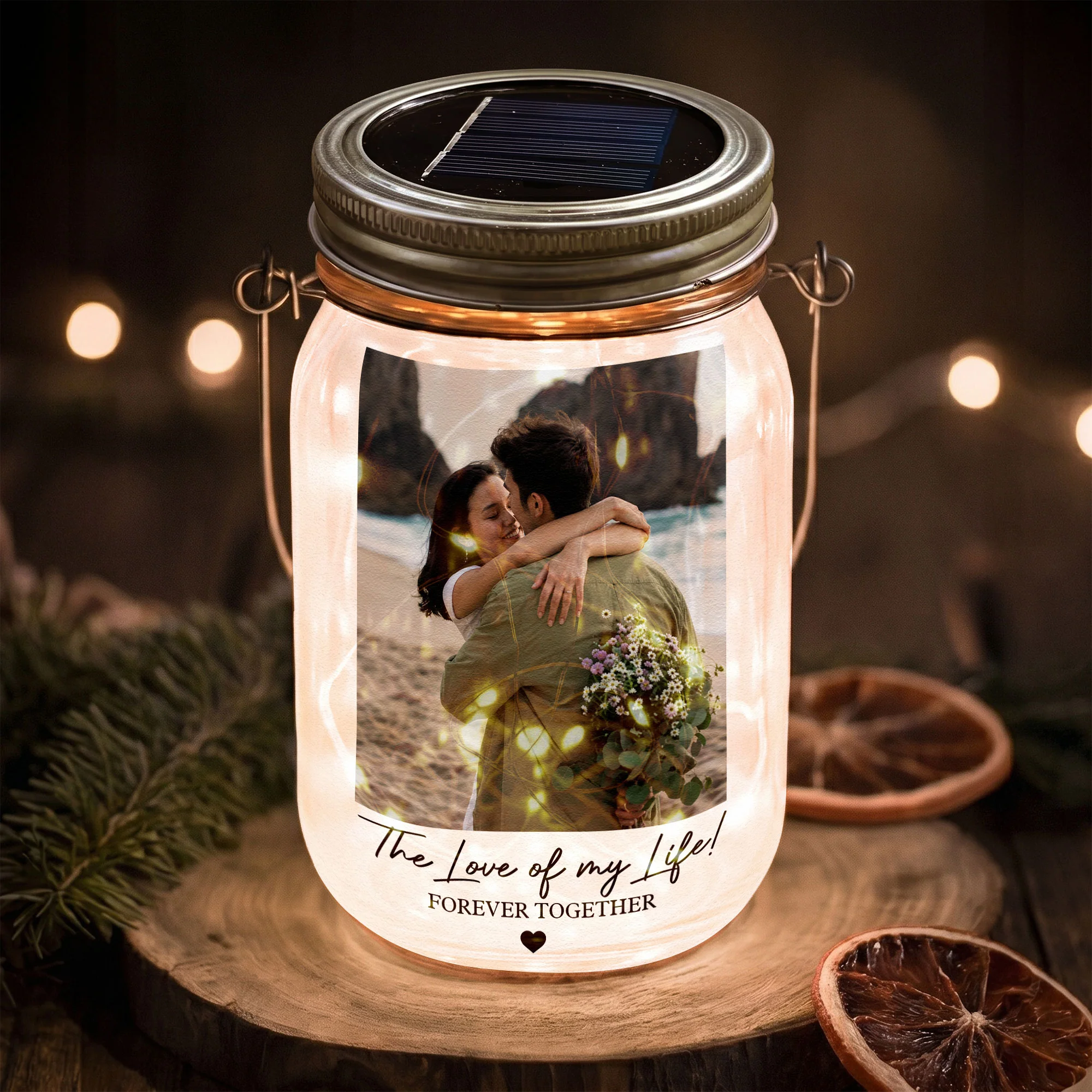 Custom Photo Gift For Couple Husband Wife Girlfriend Boyfriend - Personalized Night Light - Image 2