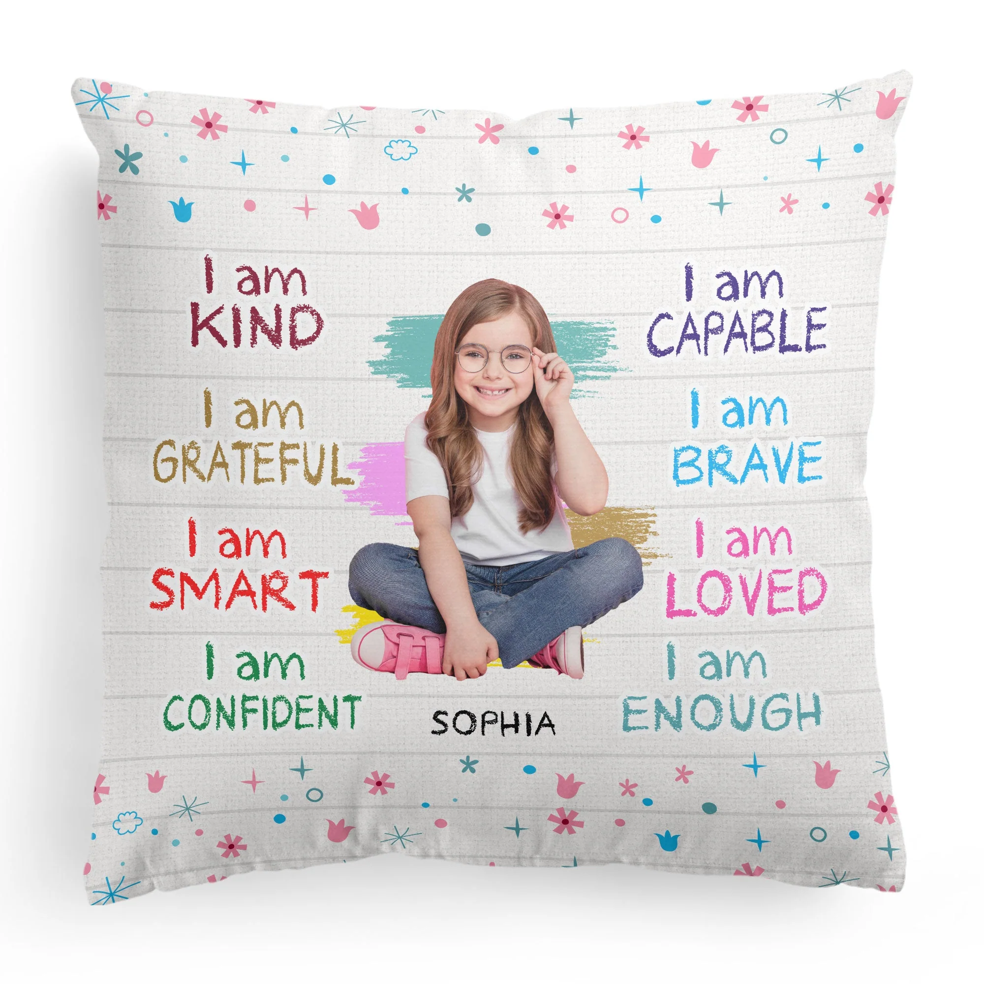 Custom Photo I Am Kind - Personalized Photo Pillow (Insert Included) - Image 7