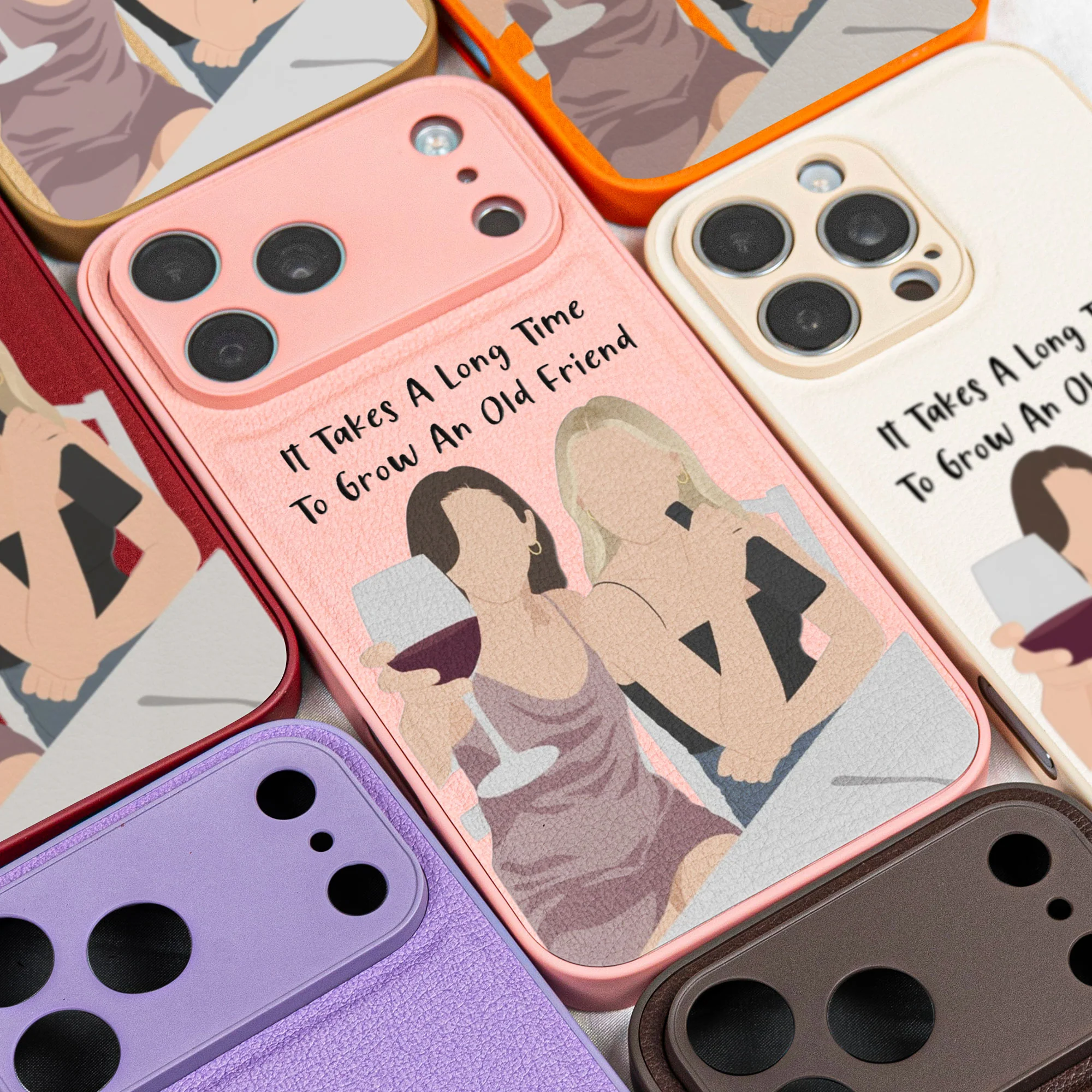 Custom Photo Into Faceless Art - For Friends, Besties, Sisters - Personalized Phone Case - Image 5