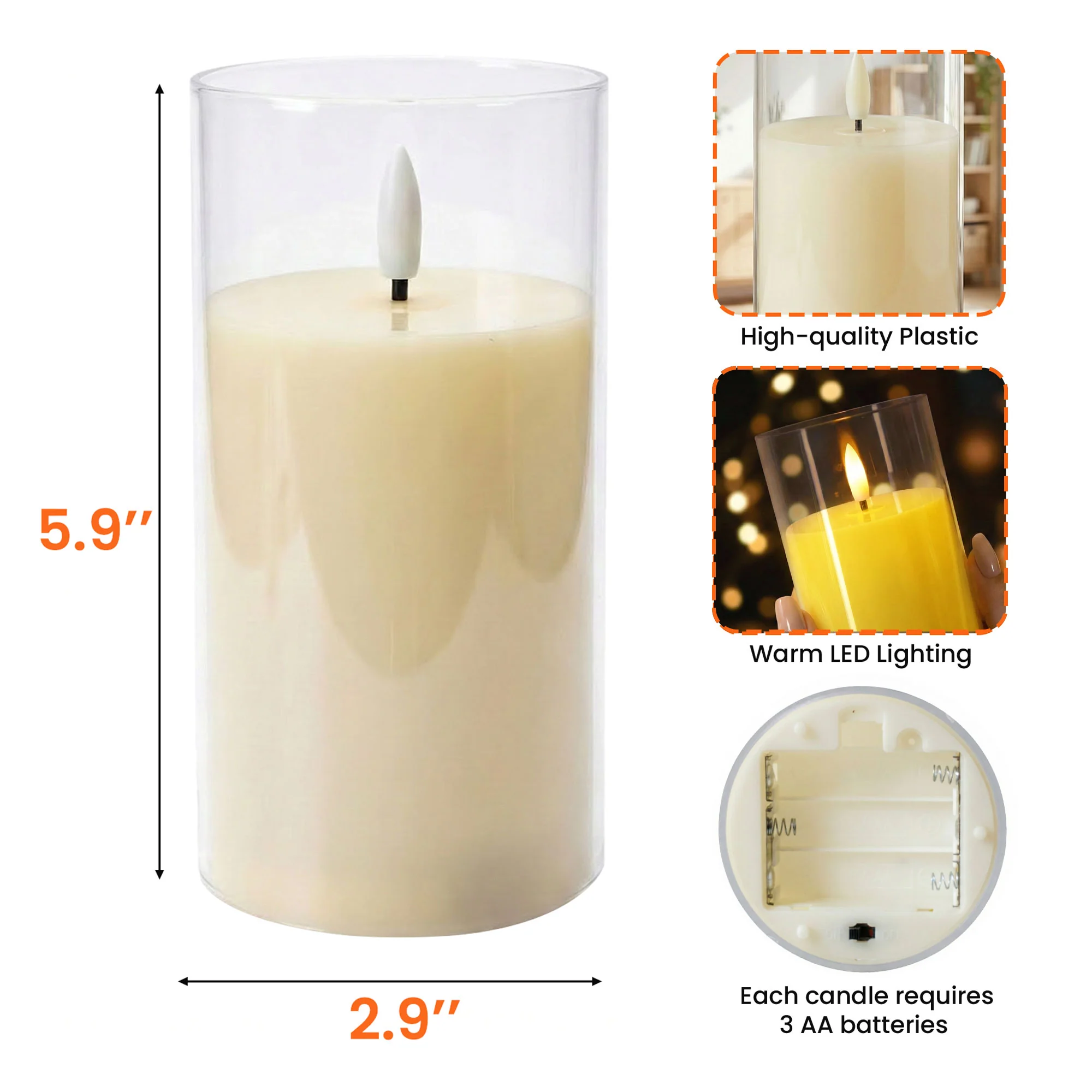 Custom Photo Memorial Always Loved Never Forgotten - Personalized Photo LED Candle Light - Image 6