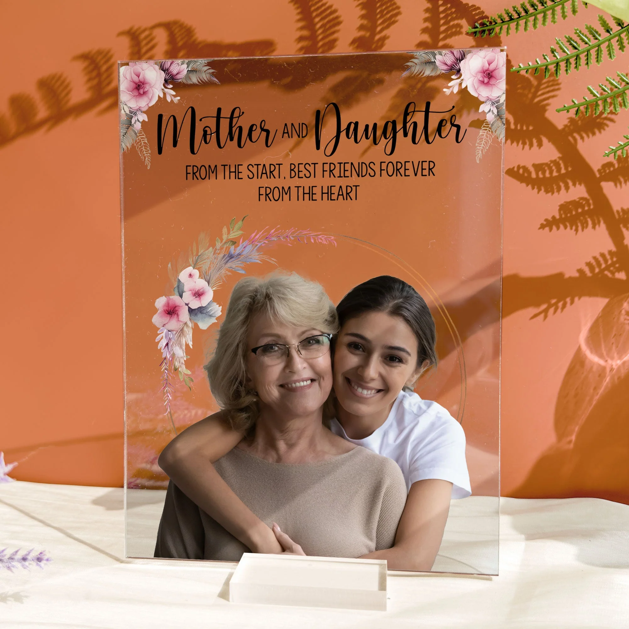 Custom Photo Mother And Daughter - Personalized Acrylic Photo Plaque - Image 3