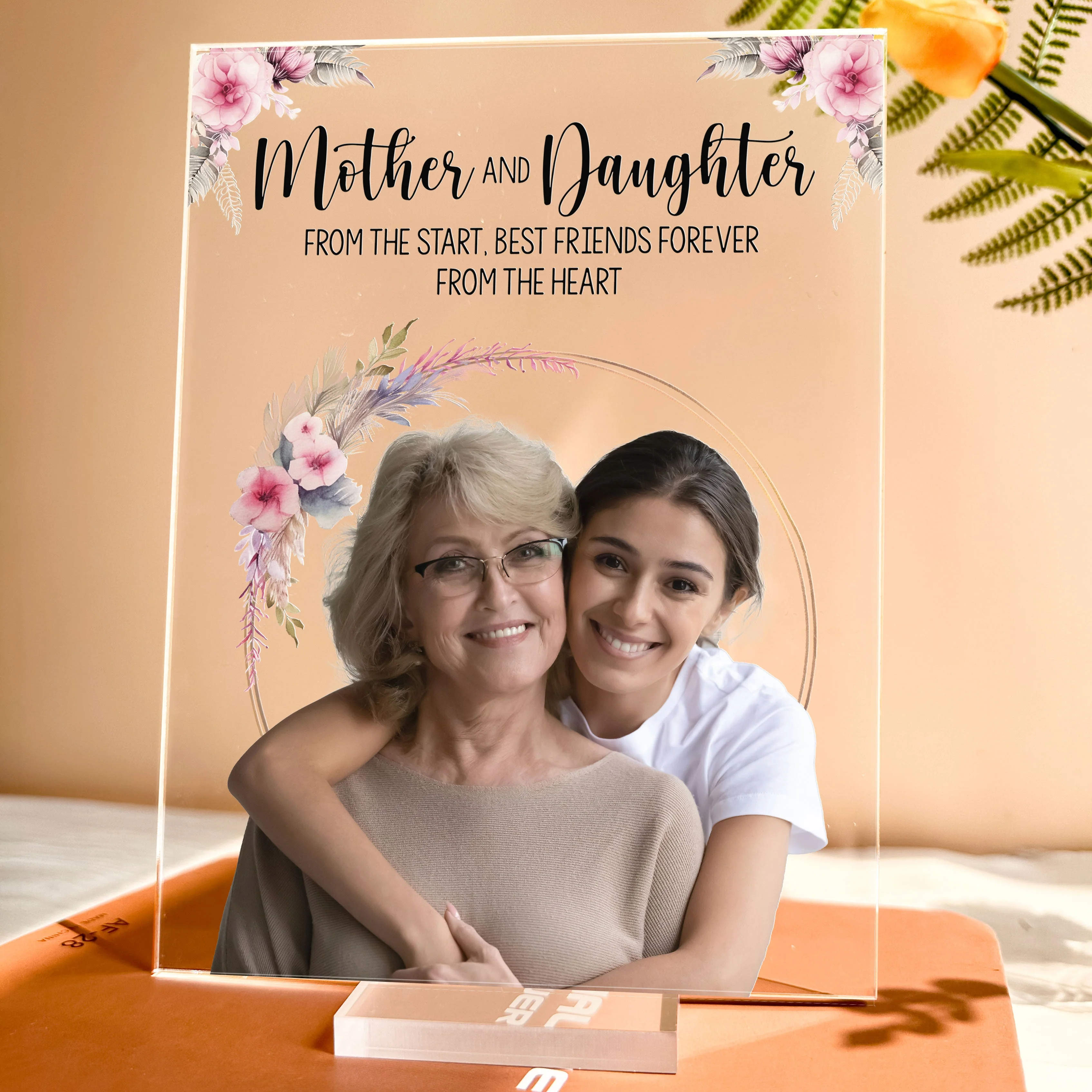 Custom Photo Mother And Daughter - Personalized Acrylic Photo Plaque - Image 4