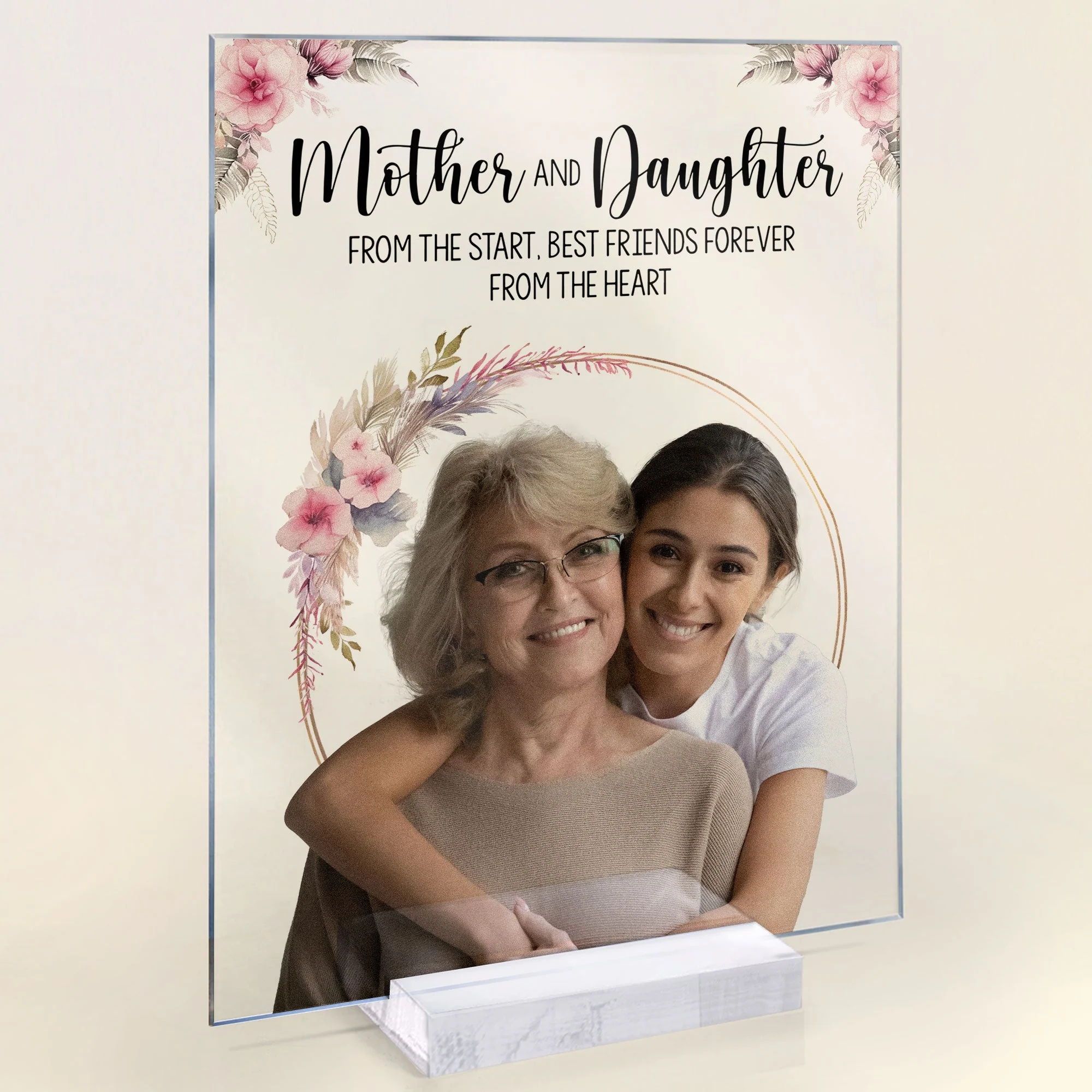 Custom Photo Mother And Daughter - Personalized Acrylic Photo Plaque - Image 5