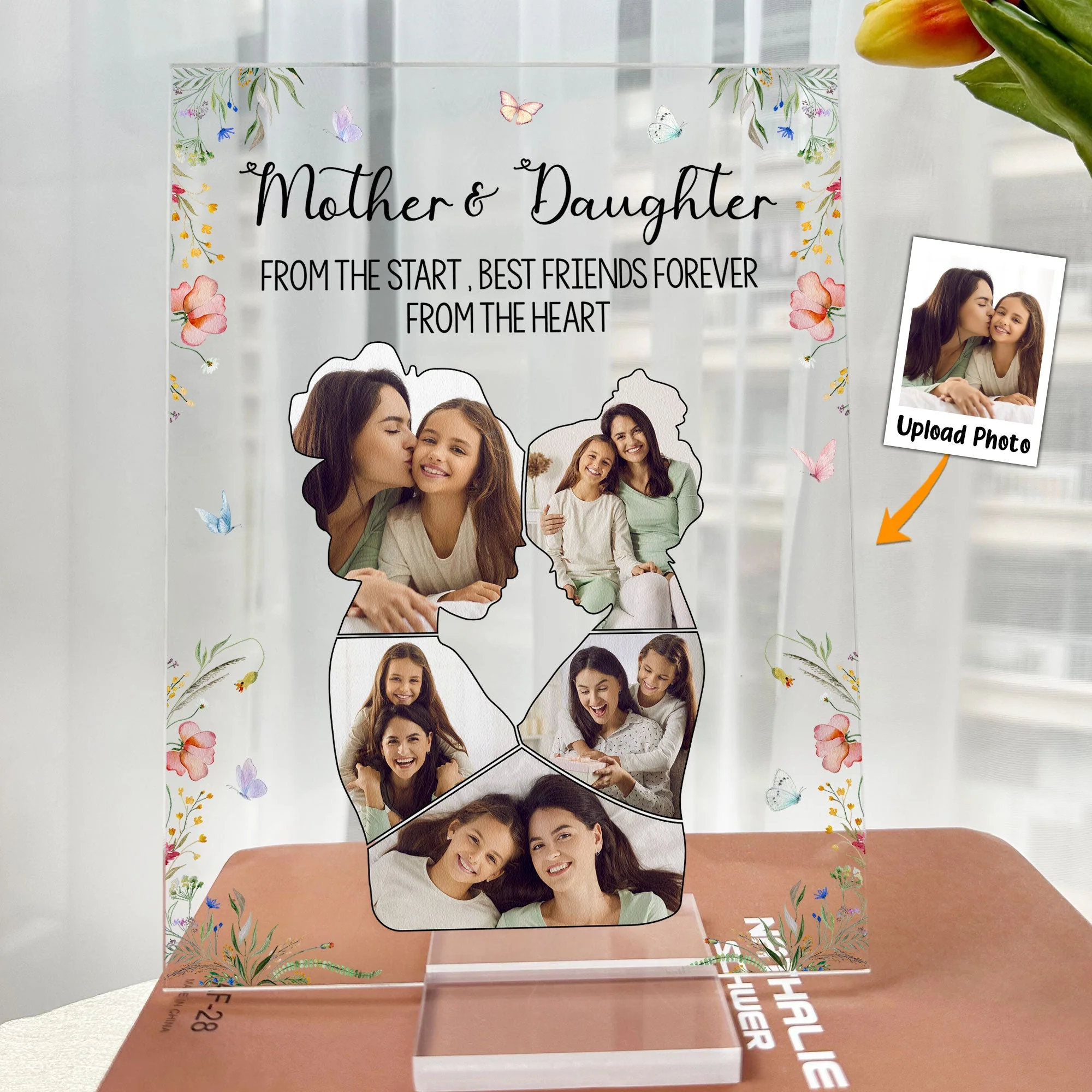 Custom Photo Mother & Daughter - Personalized Acrylic Photo Plaque