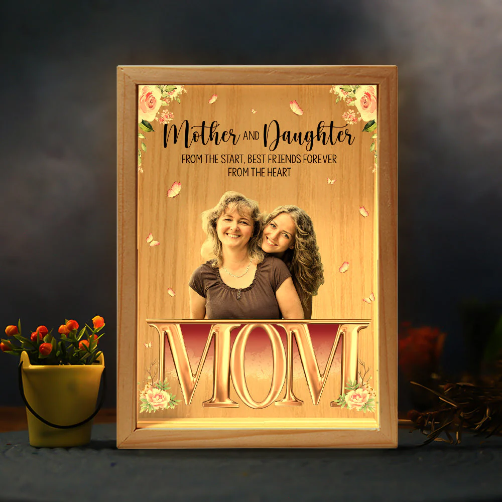 Custom Photo Mother's Day Gifts - Personalized Photo Frame Light Box - Image 2