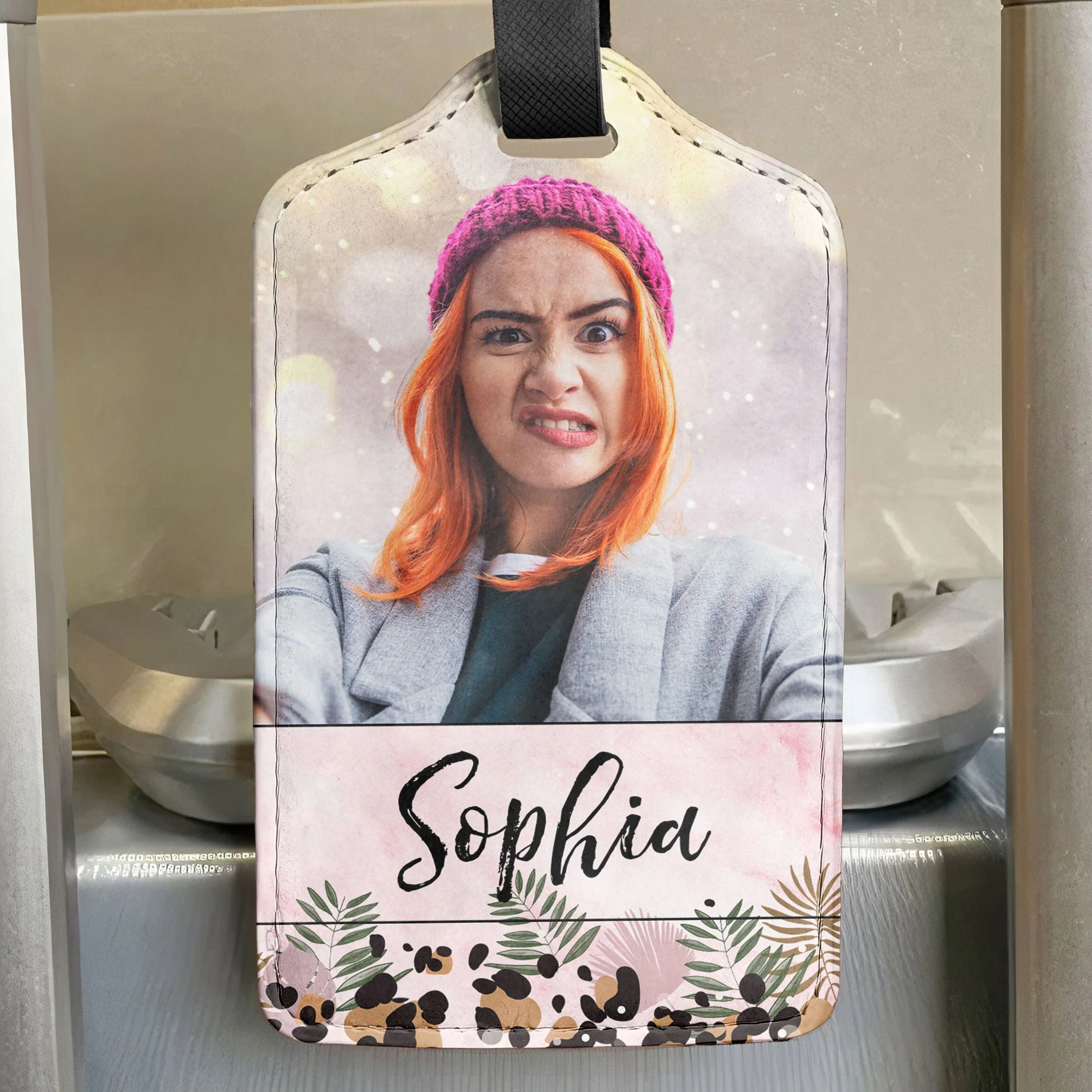 Custom Photo Tag For Traveler - Personalized Photo Luggage Tag - Image 2