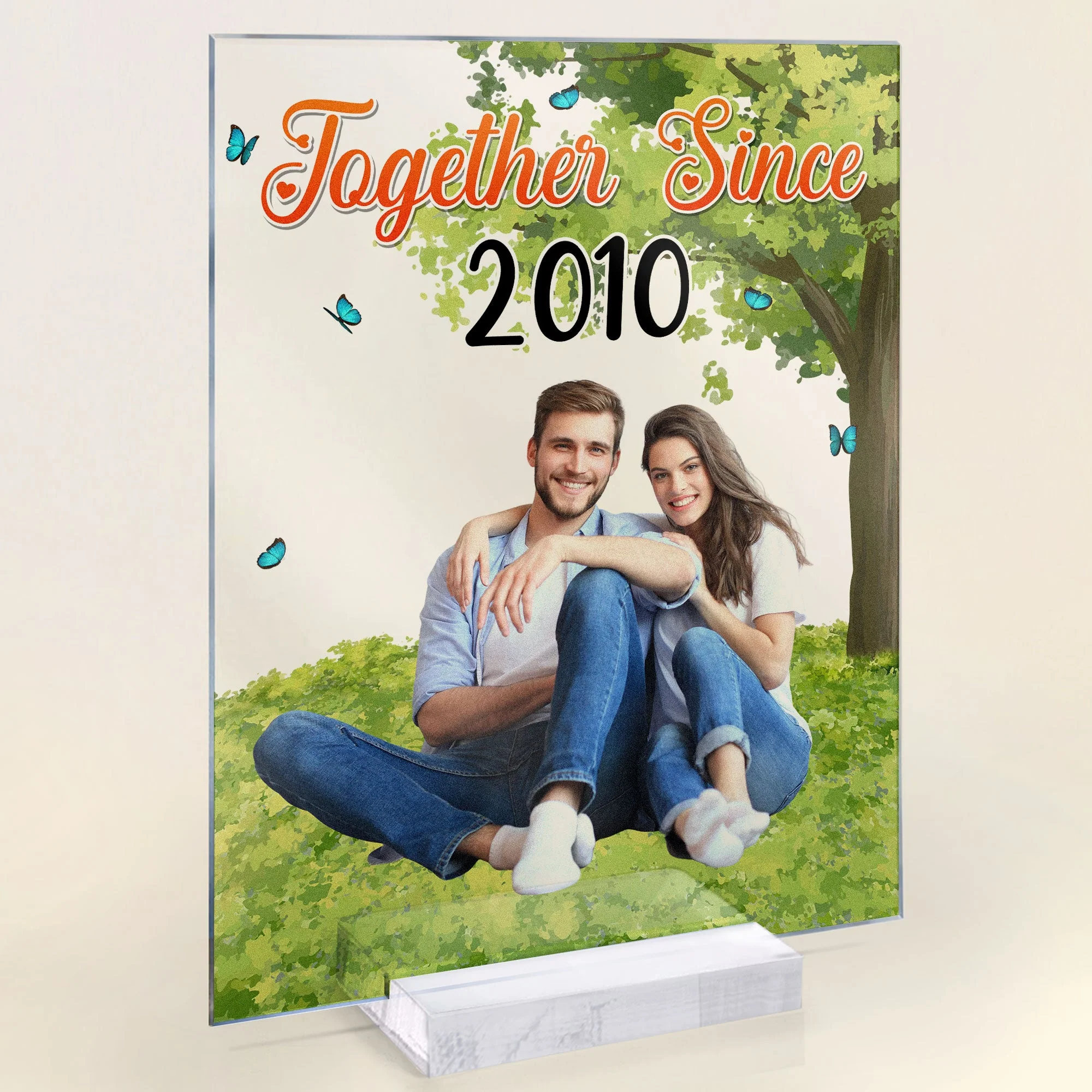 Custom Photo Together Since - Personalized Acrylic Photo Plaque - Image 4