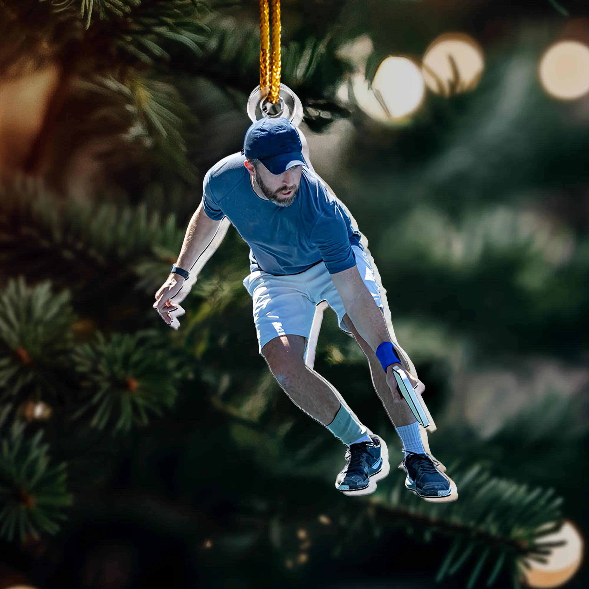 Custom Pickleball Ornament - Personalized Acrylic Photo Ornament - Image 7