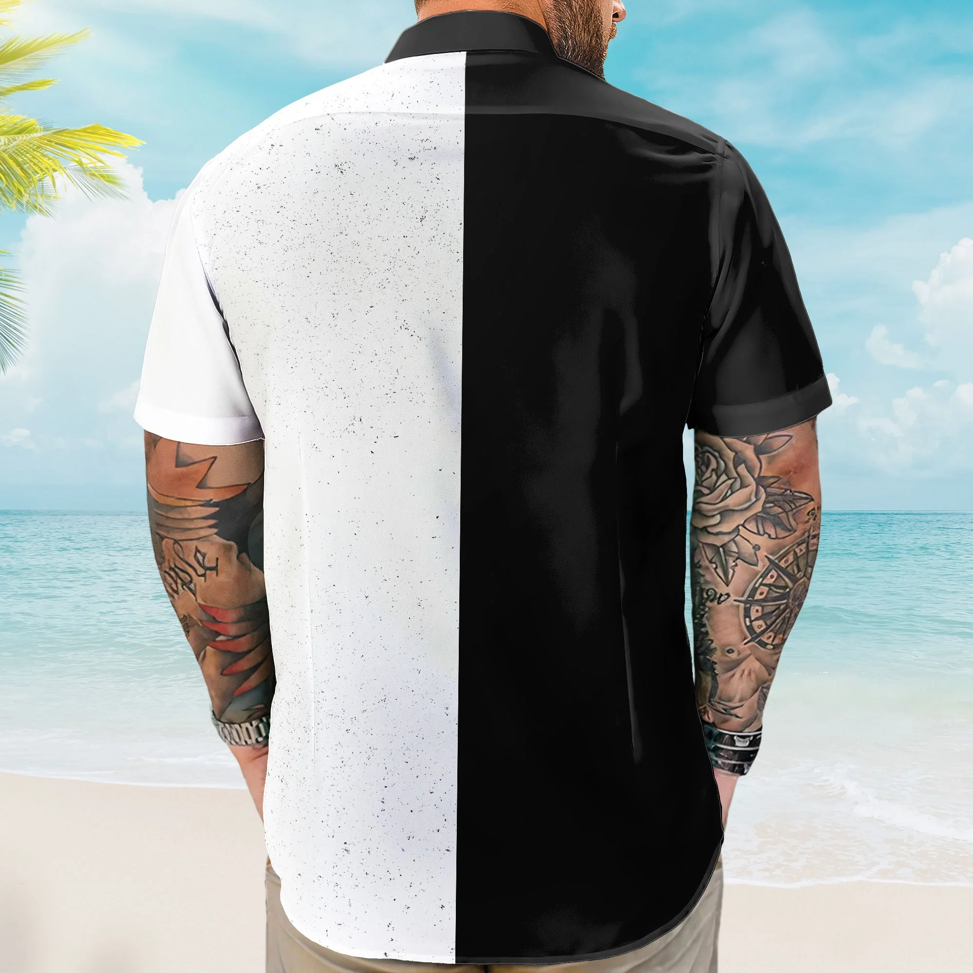 Custom Retro Bikes Photo Bikers For Men, Husband - Custom Photo Hawaiian Shirt - Image 5