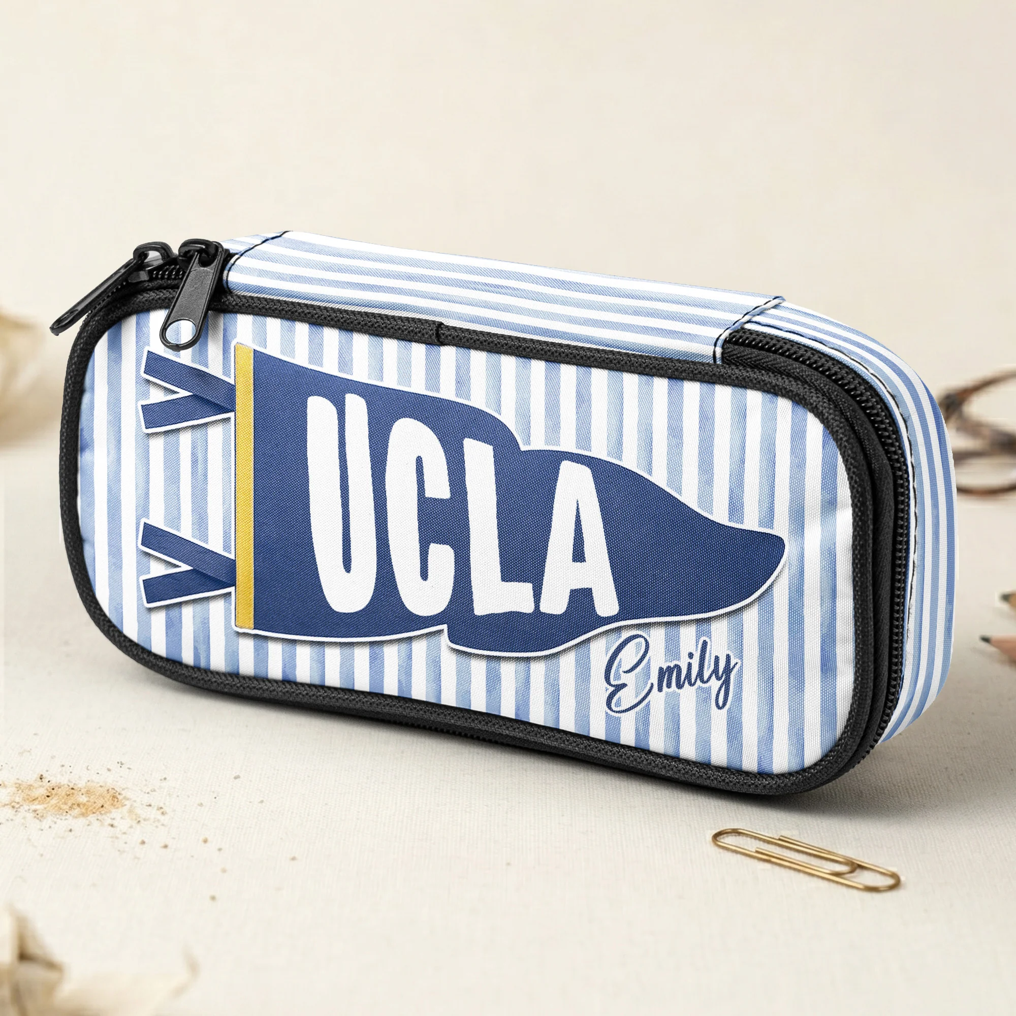 Custom School Pennant Flag - Personalized Pencil Case - Image 5