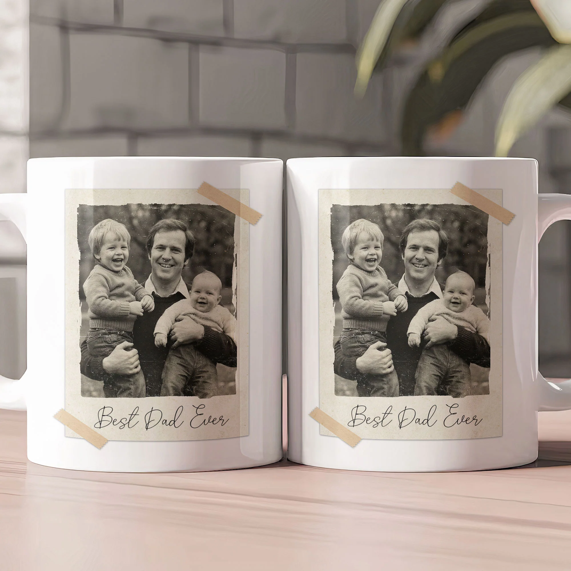 Custom Vintage Retro Polaroid Family Photo For Mom, Dad, Grandparents, Daughter, Son - Personalized Photo Mug - Image 2