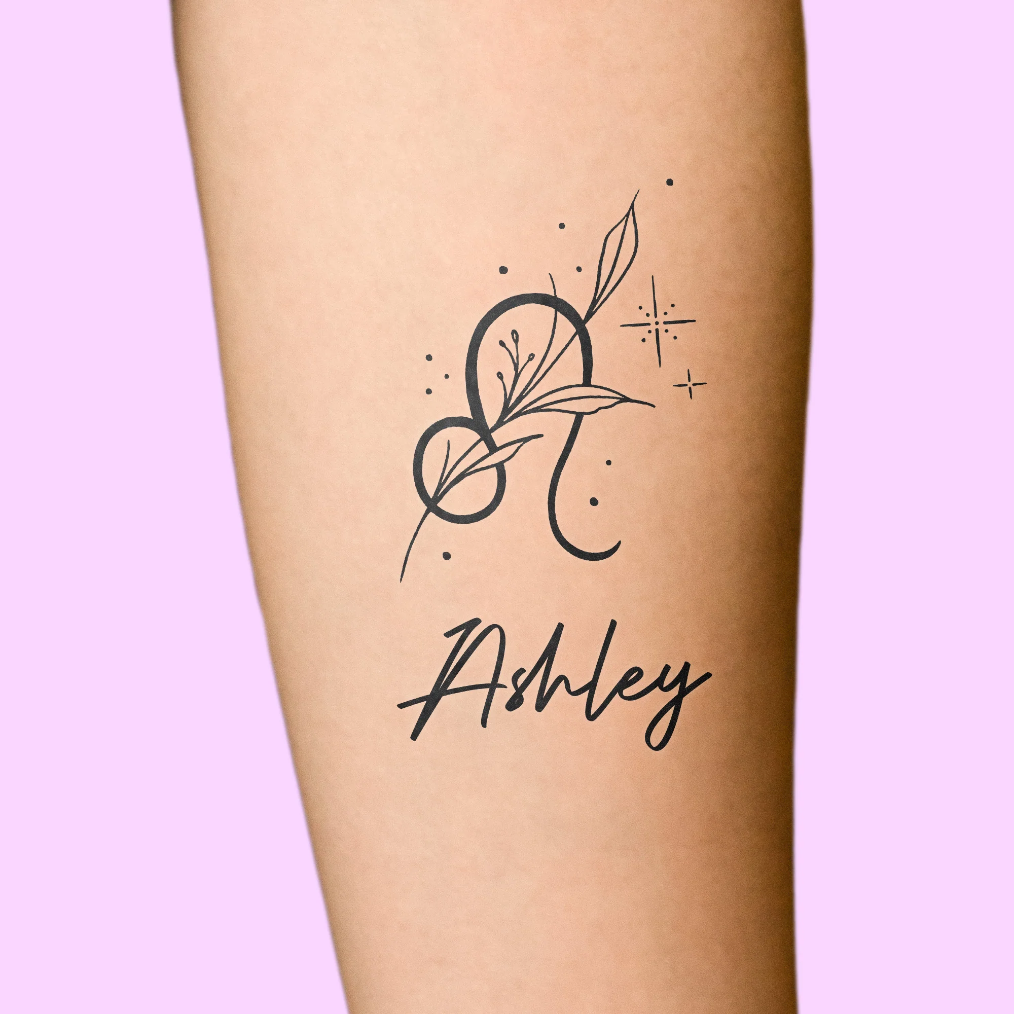 Custom Zodiac Sign Tattoo - Personalized Tattoo - Image 3