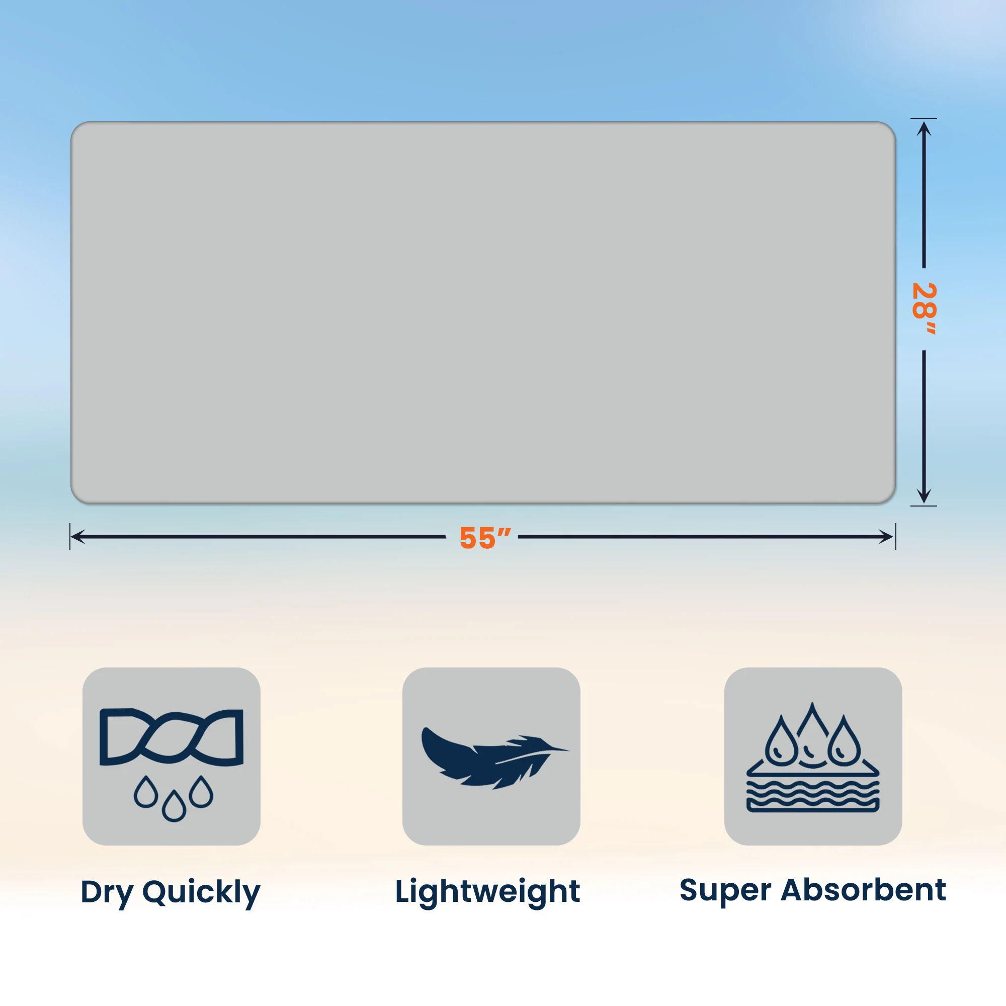 Cute Cartoon Kid With Sea Animal - Personalized Quick-Dry Beach Towel - Image 9