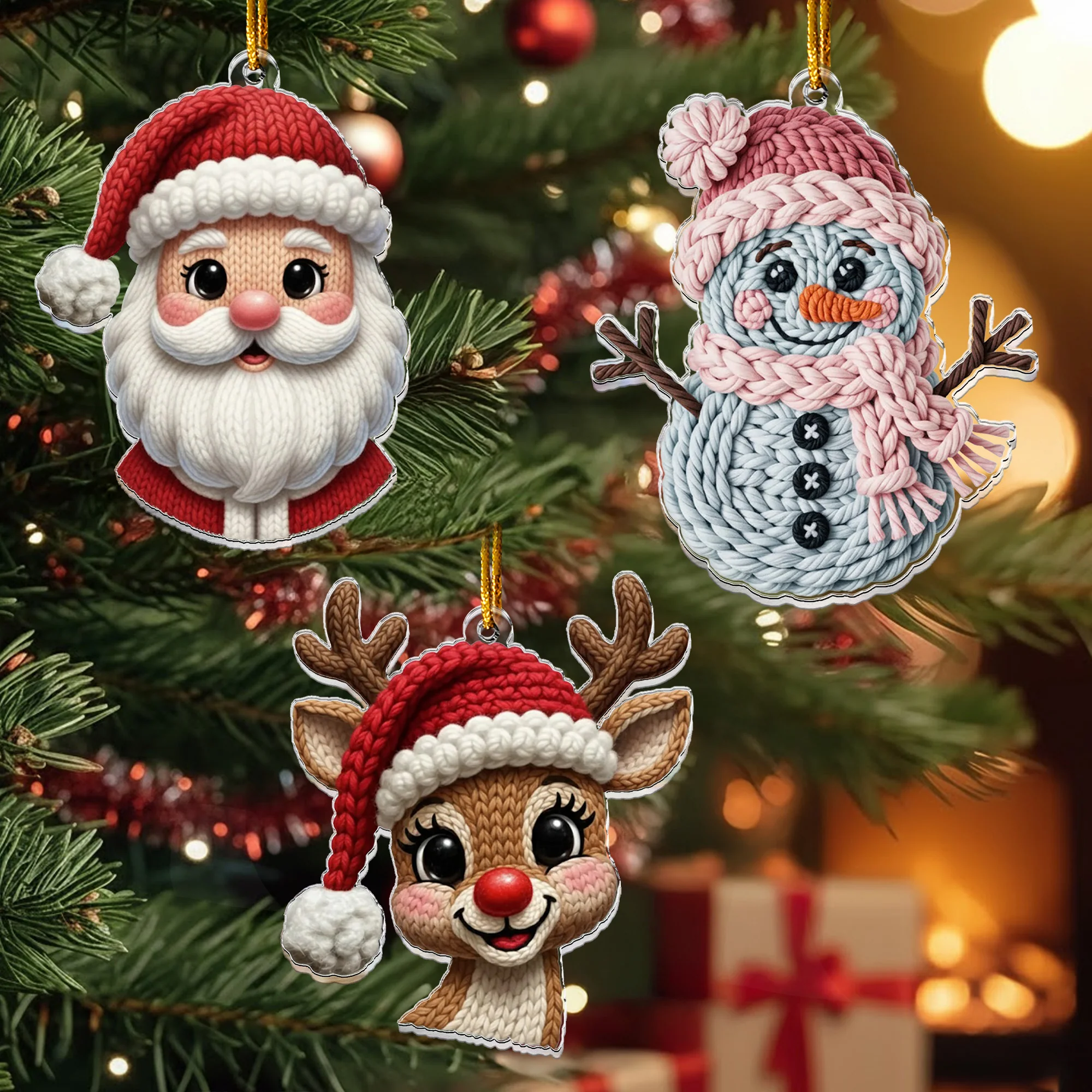 Cute Snowman 2D Flat - Acrylic Ornament - Image 5