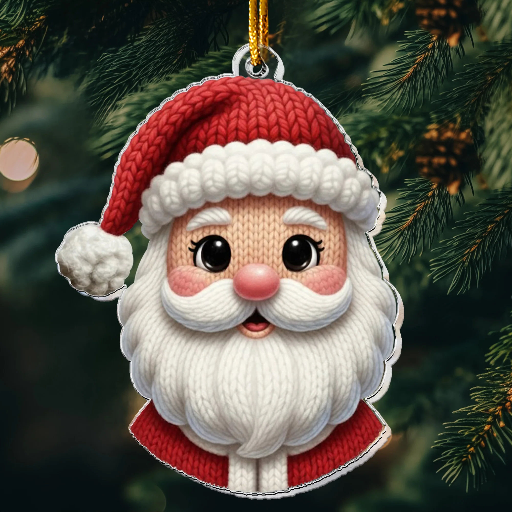 Cute Snowman 2D Flat - Acrylic Ornament - Image 7