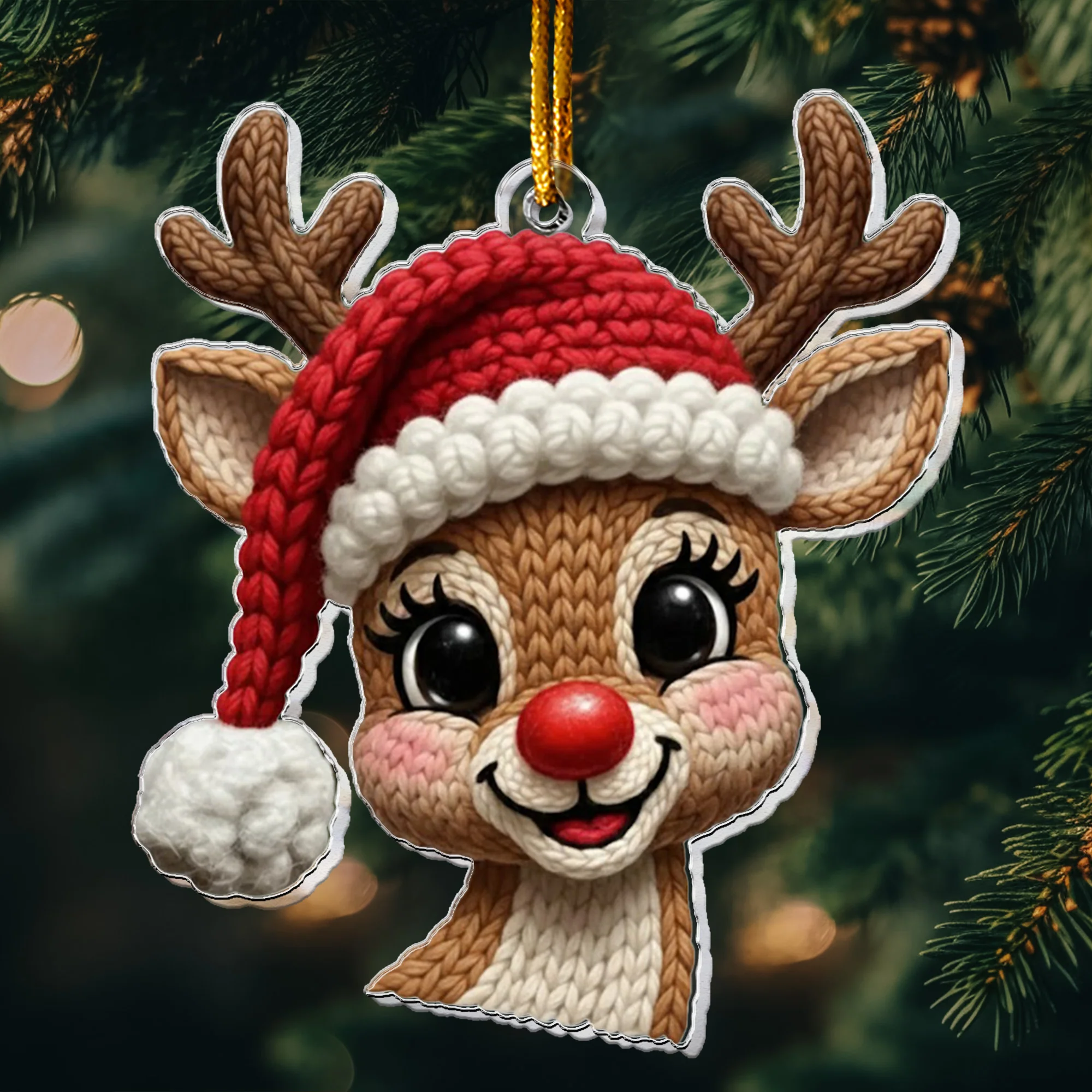 Cute Snowman 2D Flat - Acrylic Ornament - Image 8