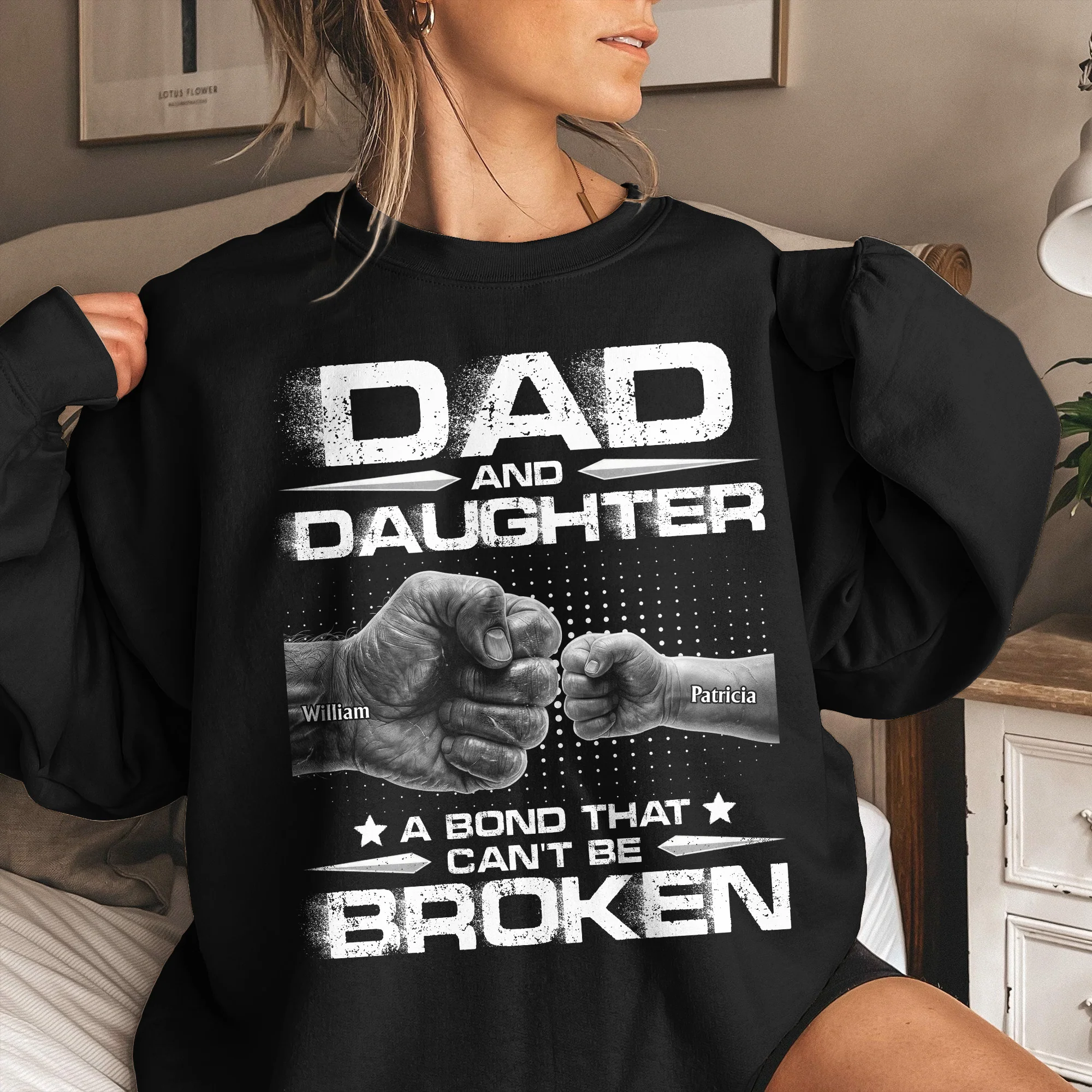 Dad And Daughters, Sons - A Bond That Can't Be Broken - Personalized Shirt - Image 5