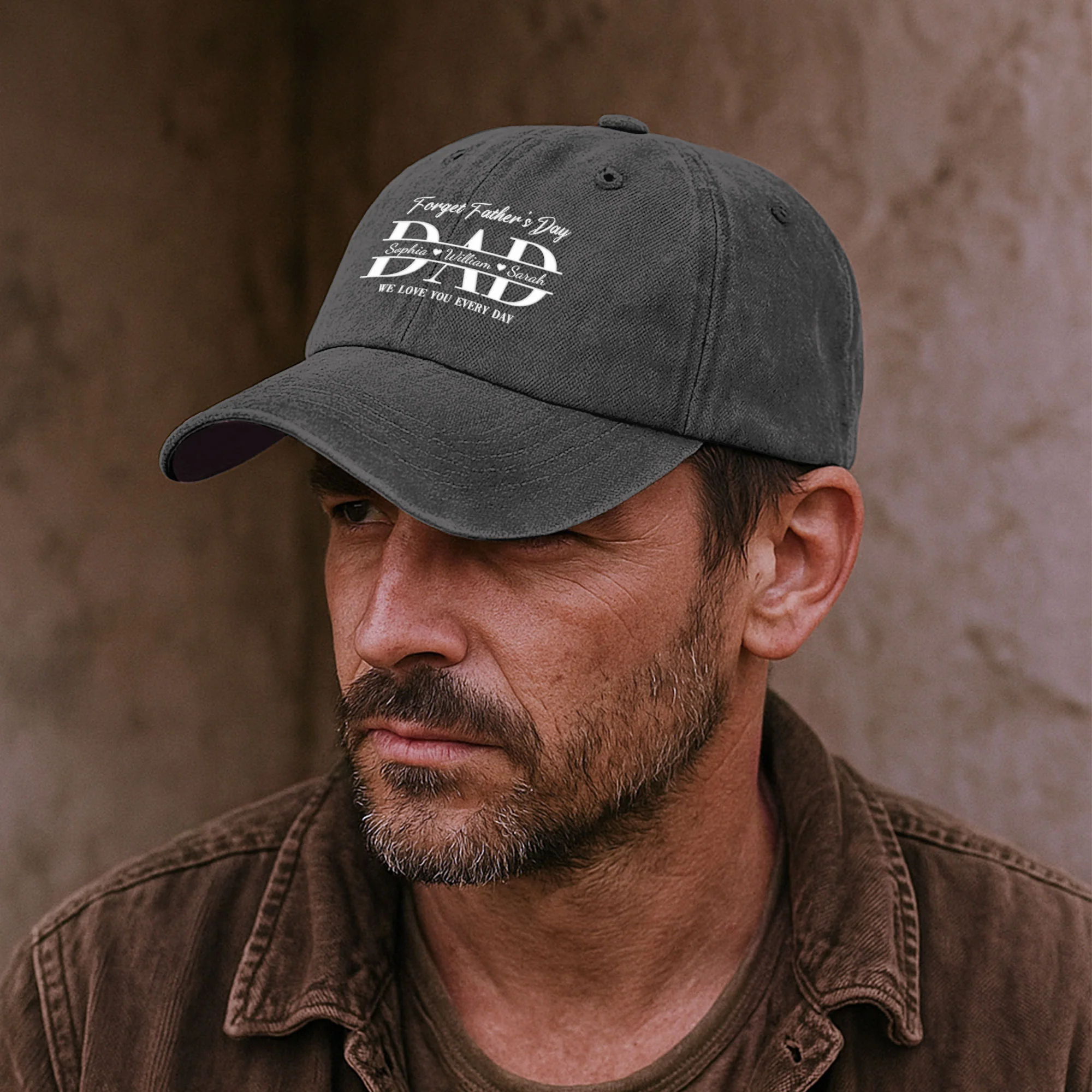 Dad Forget Father's Day We Love You Everyday - Personalized Cap - Image 3