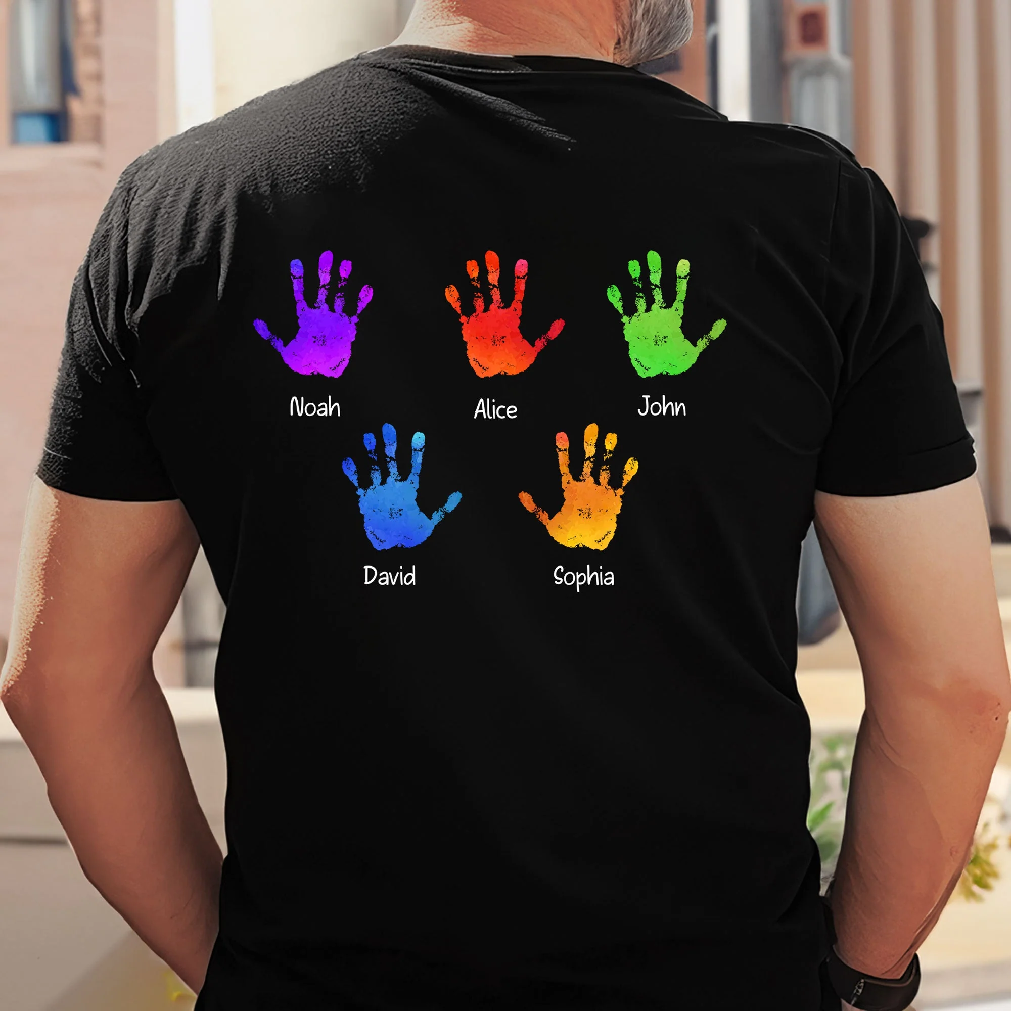 Dad/ Grandpa Deserves A Pat On The Back - Personalized Shirt - Image 3