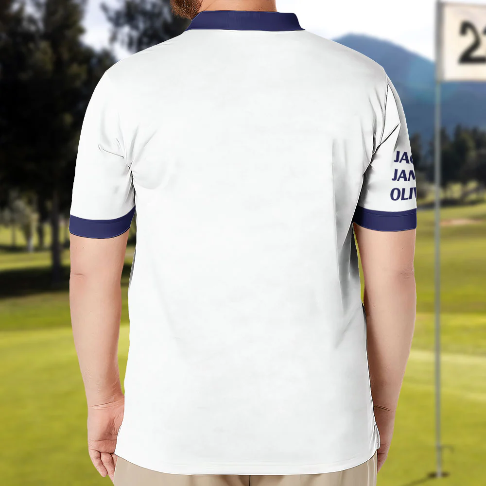 Dad: The Man, The Myth, The Legend - Personalized Polo Shirt - Image 2