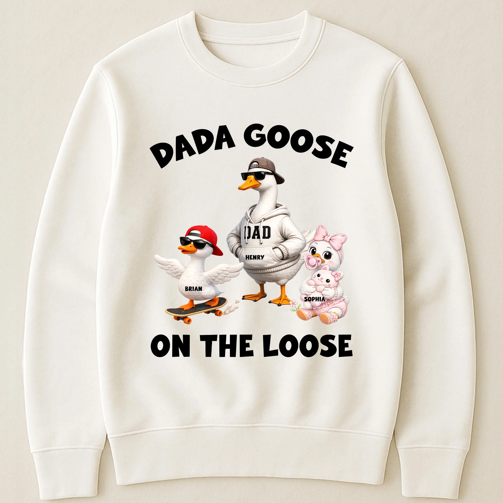 Dada Goose On The Loose - For Daddy, Papa - Personalized Shirt - Image 3