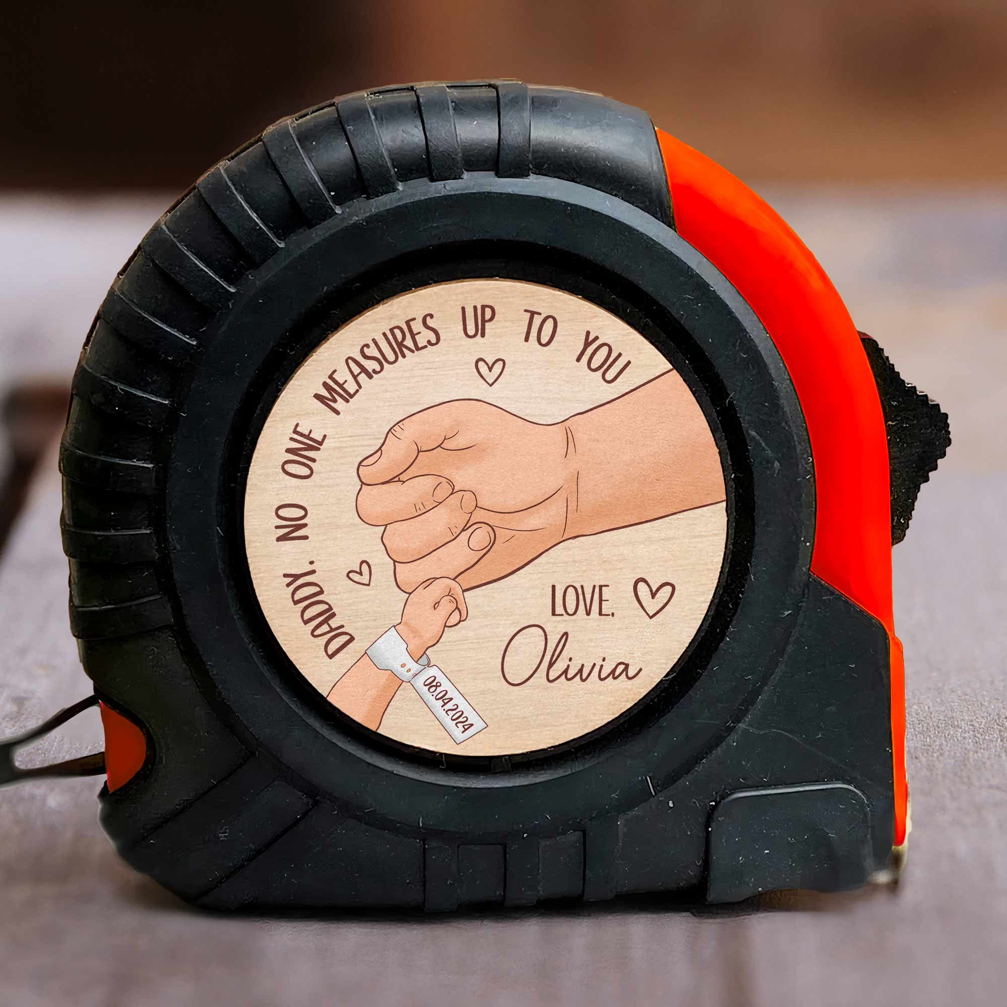 Daddy, No One Measures Up To You - Personalized Tape Measure - Image 4