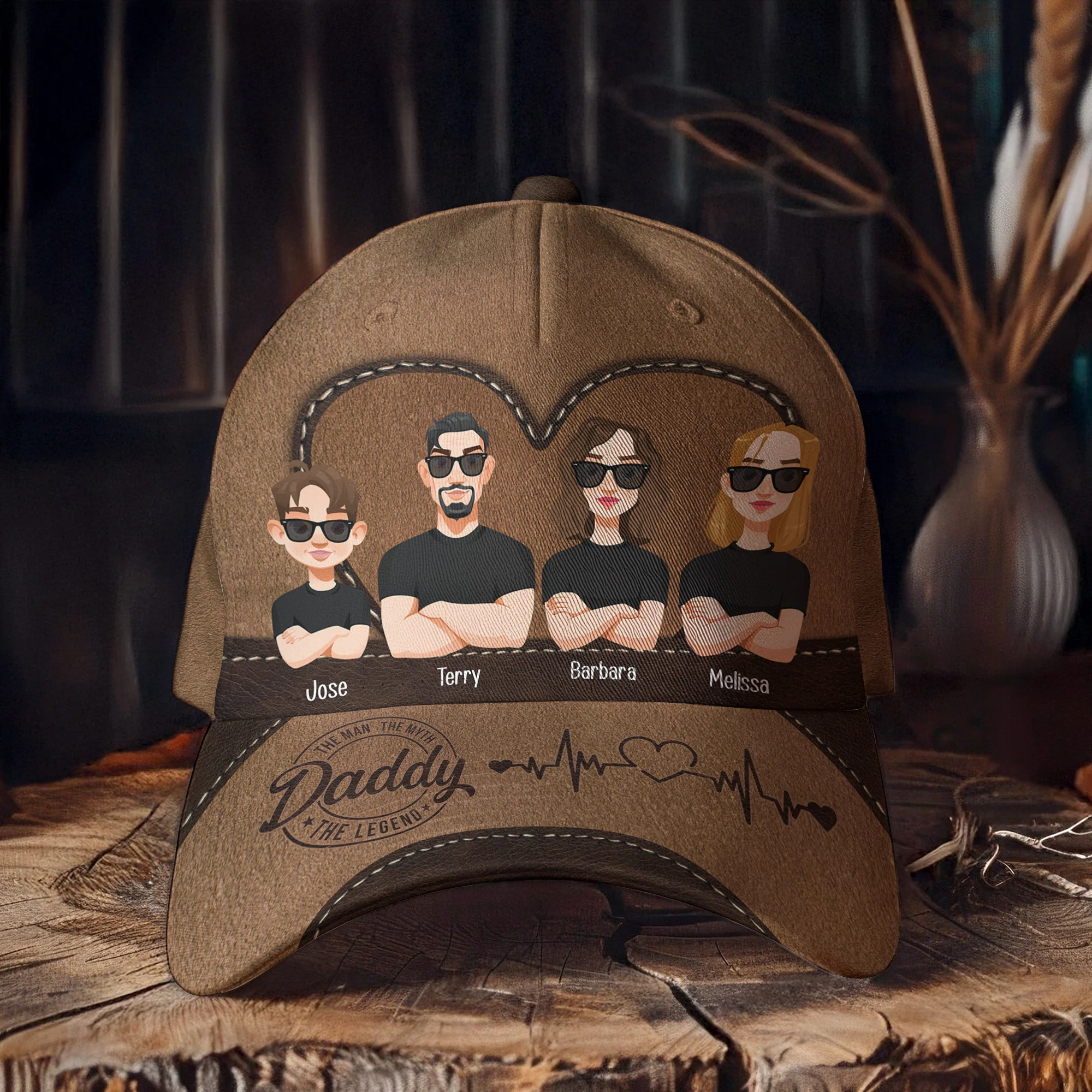 Daddy The Man The Myth The Legend - Personalized Classic Cap