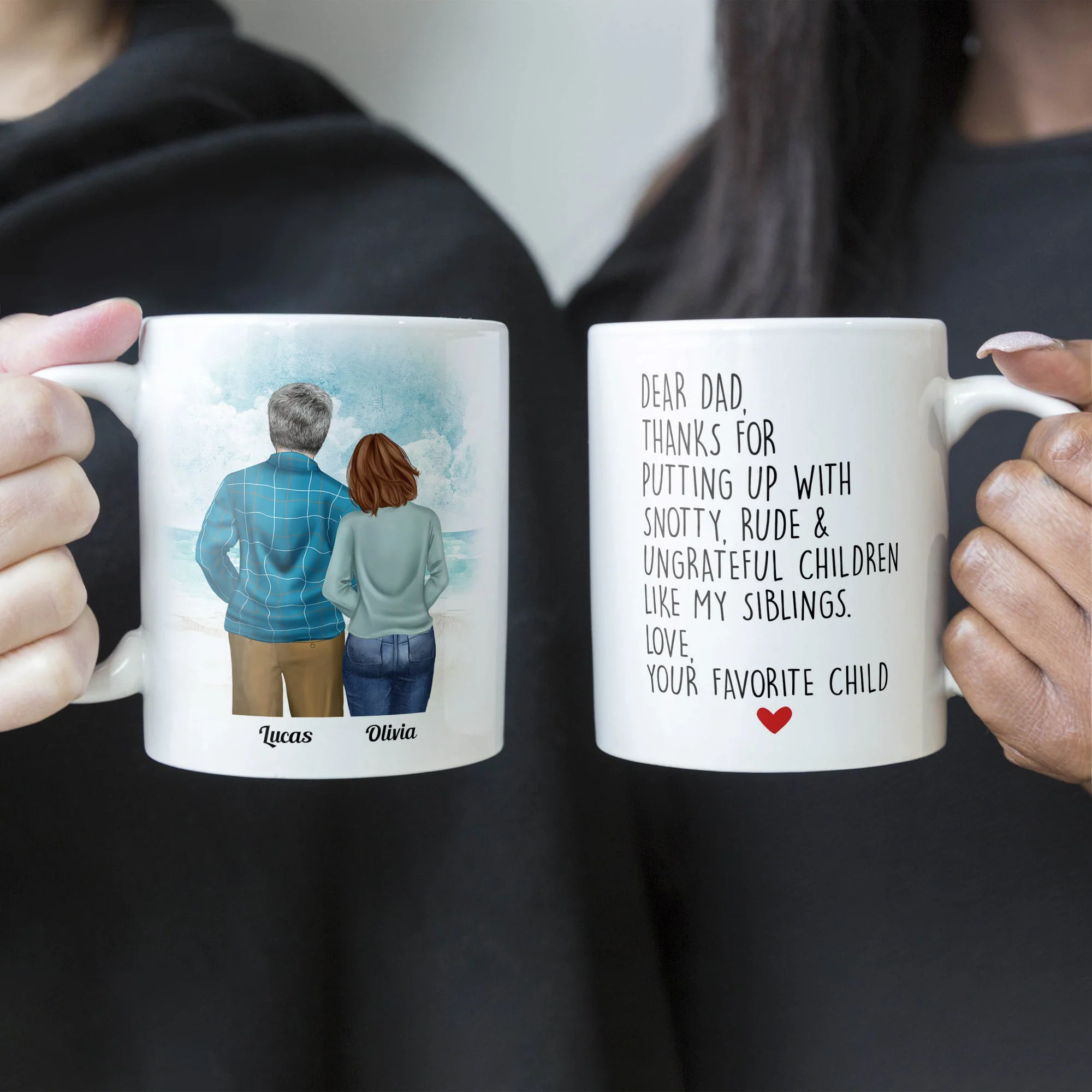 Dear Dad - Personalized Mug - Birthday, Father's Day Gift For Father, Dad, Dada, Daddy  - From Daughter - Image 4