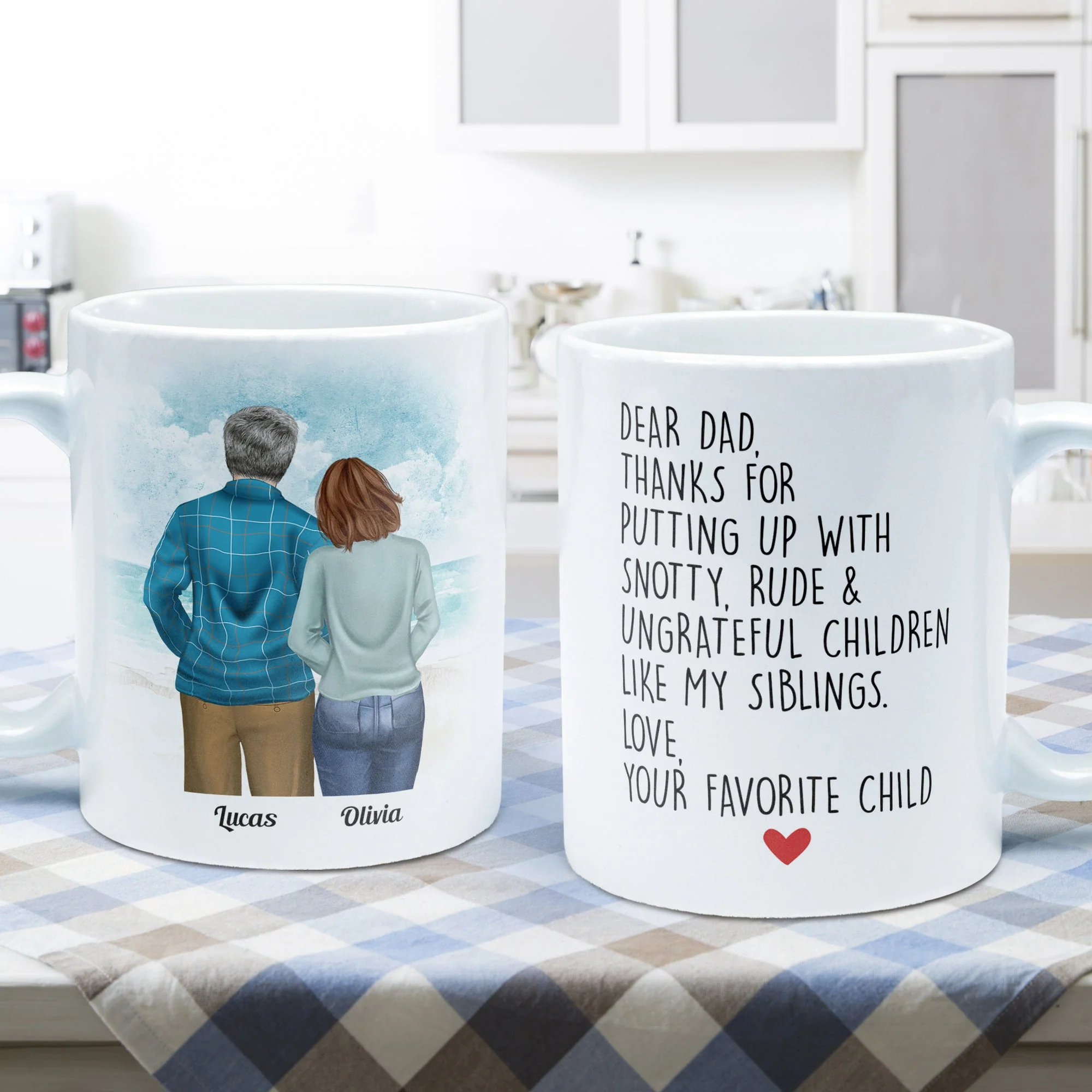 Dear Dad - Personalized Mug - Birthday, Father's Day Gift For Father, Dad, Dada, Daddy  - From Daughter - Image 5