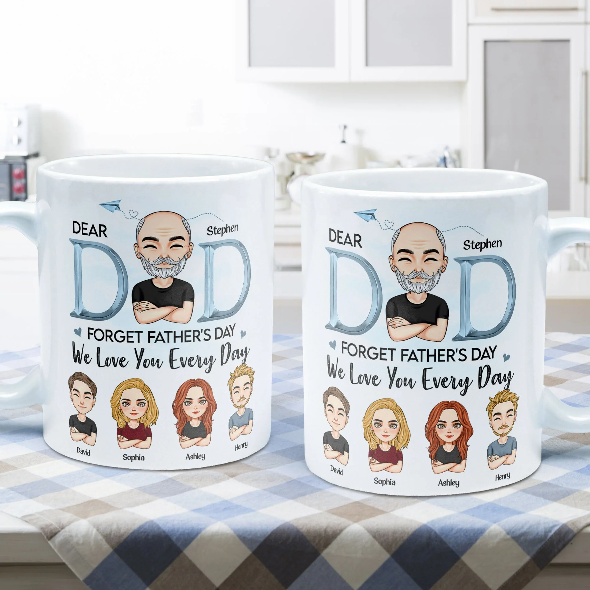 Dear Dad, We Love You - Personalized Mug - Image 3