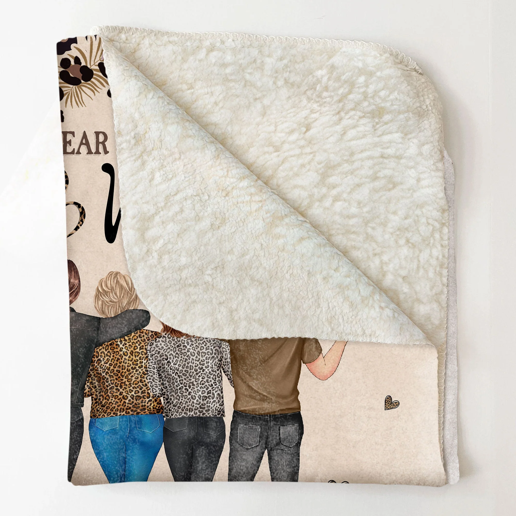 Dear Mom Great Job, We're Awesome Thank You - Personalized Blanket - Image 5