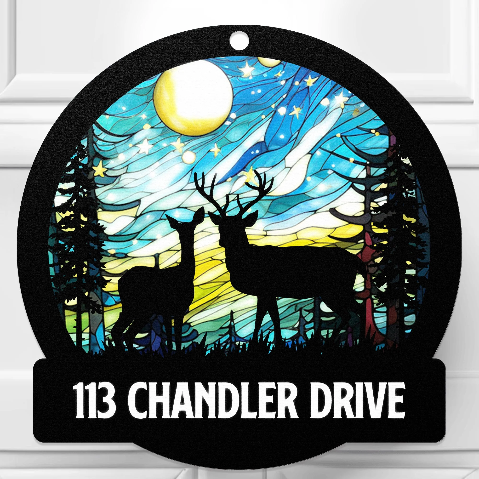 Deer Couple Hunting Couple Gift Home Sign - Personalized Metal Sign - Image 4