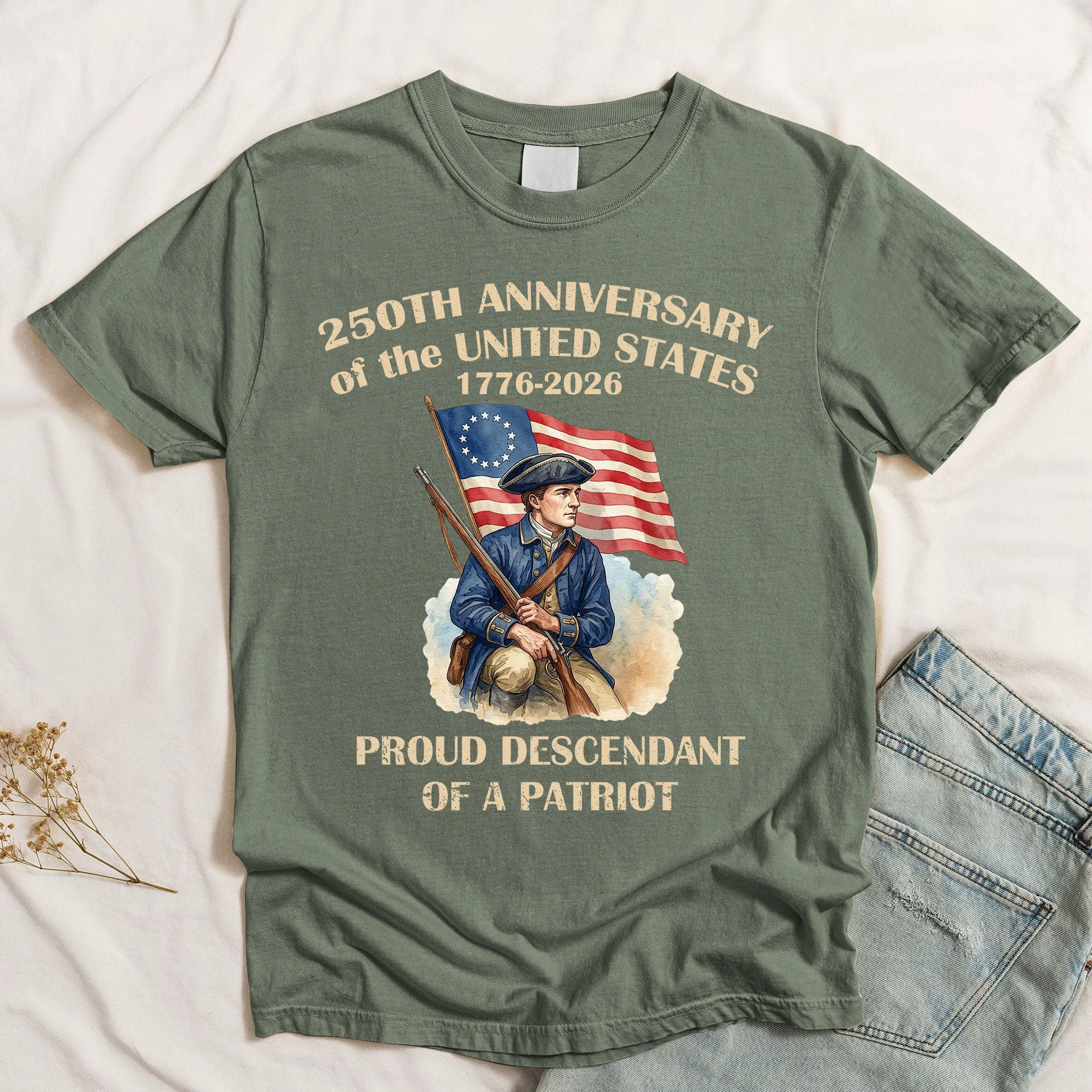 Descendant Of A Patriot 250 Years - Shirt - Image 10