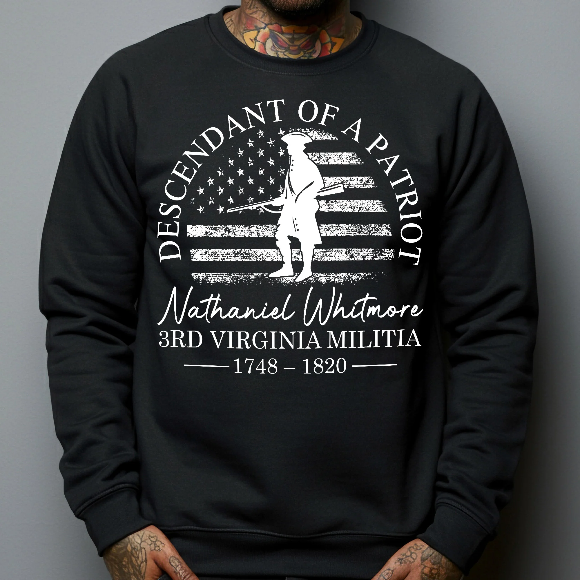 Descendant Of A Patriot Family History - Personalized Shirt - Image 4