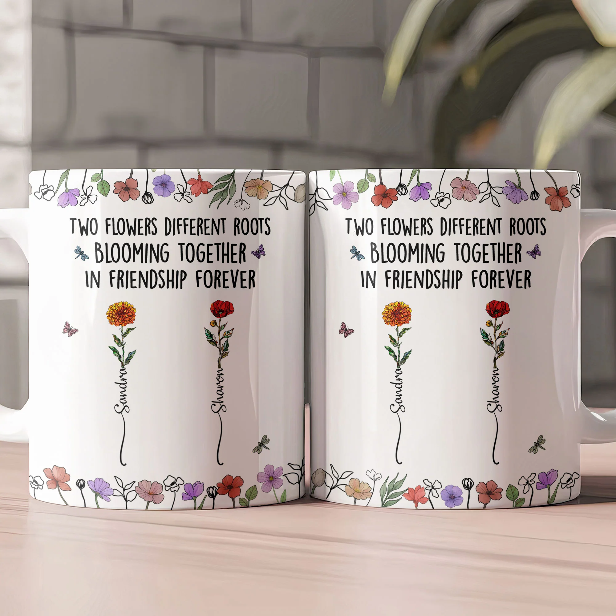 Different Roots Blooming Together - Personalized Mug - Image 2
