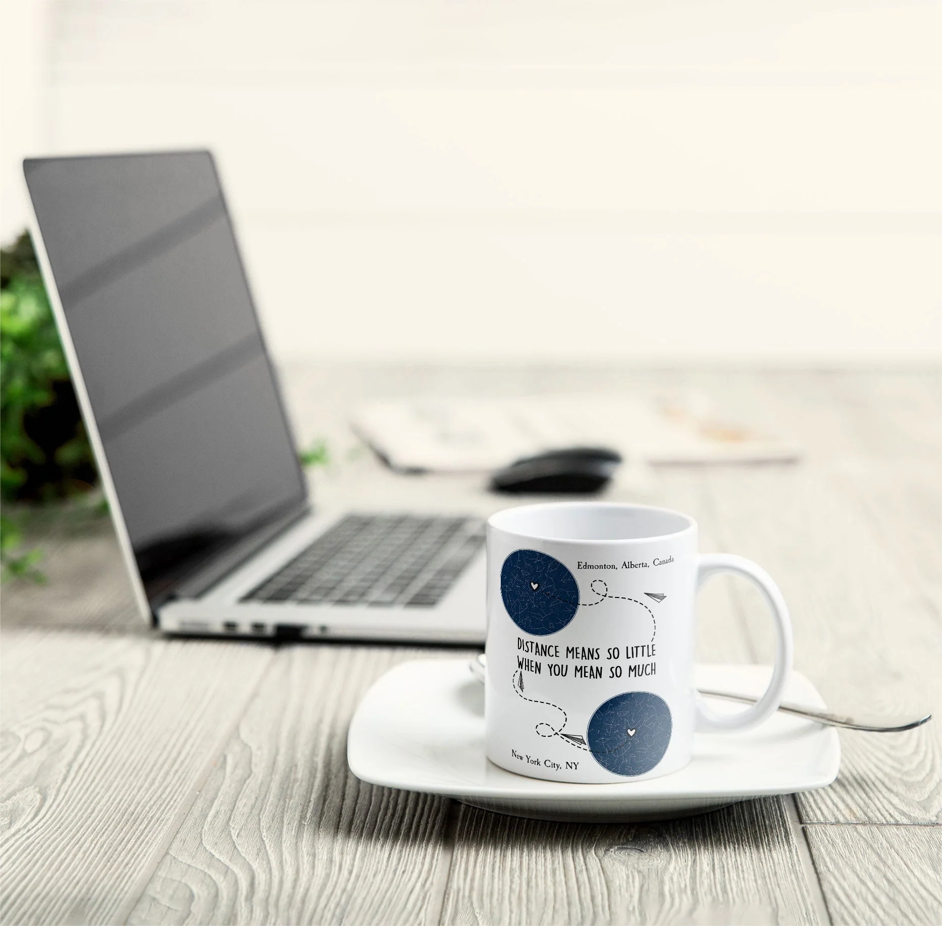 Distance Means So Little - Personalized Mug - Image 4