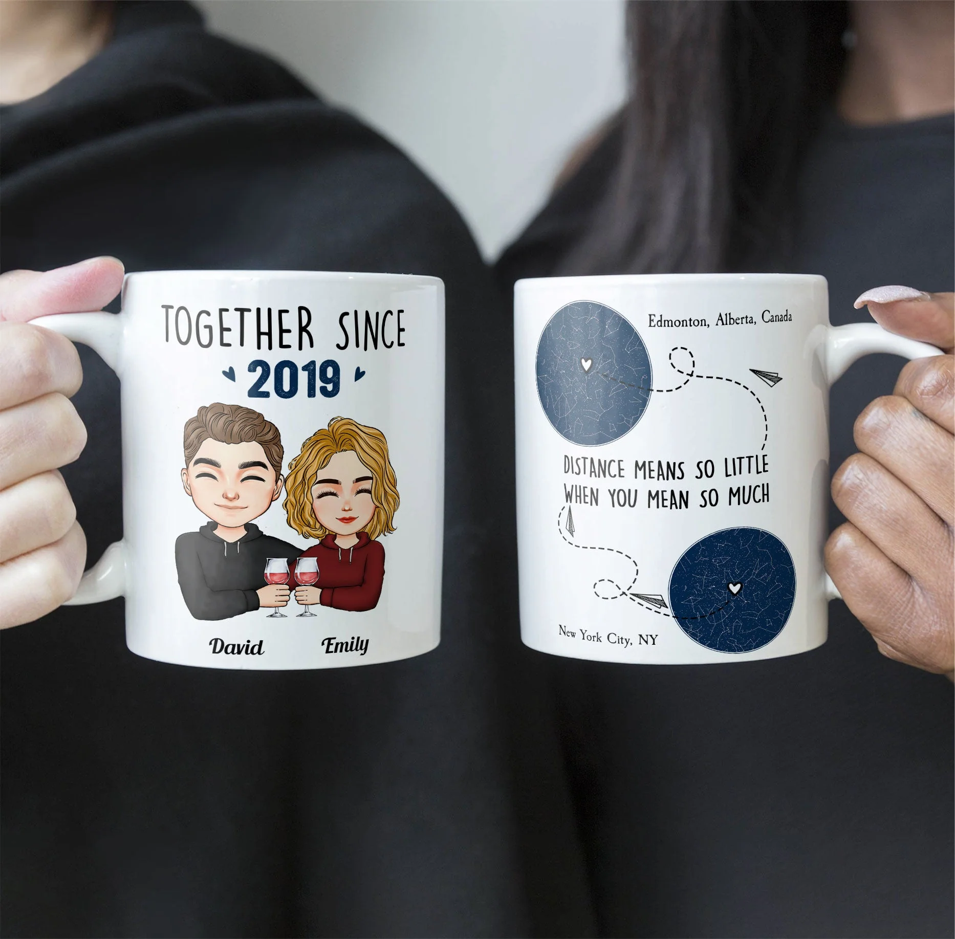 Distance Means So Little - Personalized Mug - Image 5
