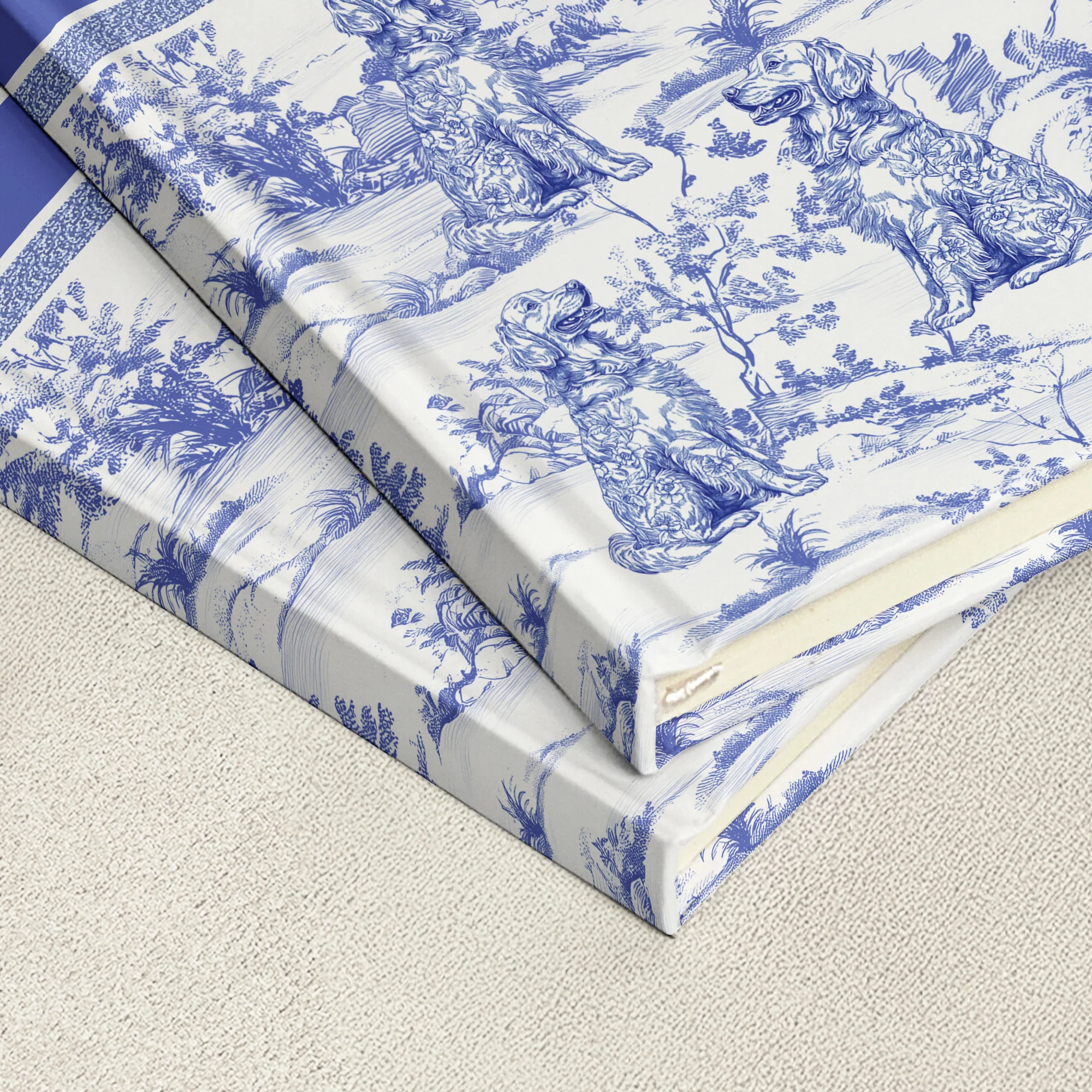 Dog Custom Breeds Toile De Jouy - Personalized Hardcover Journal - Image 3