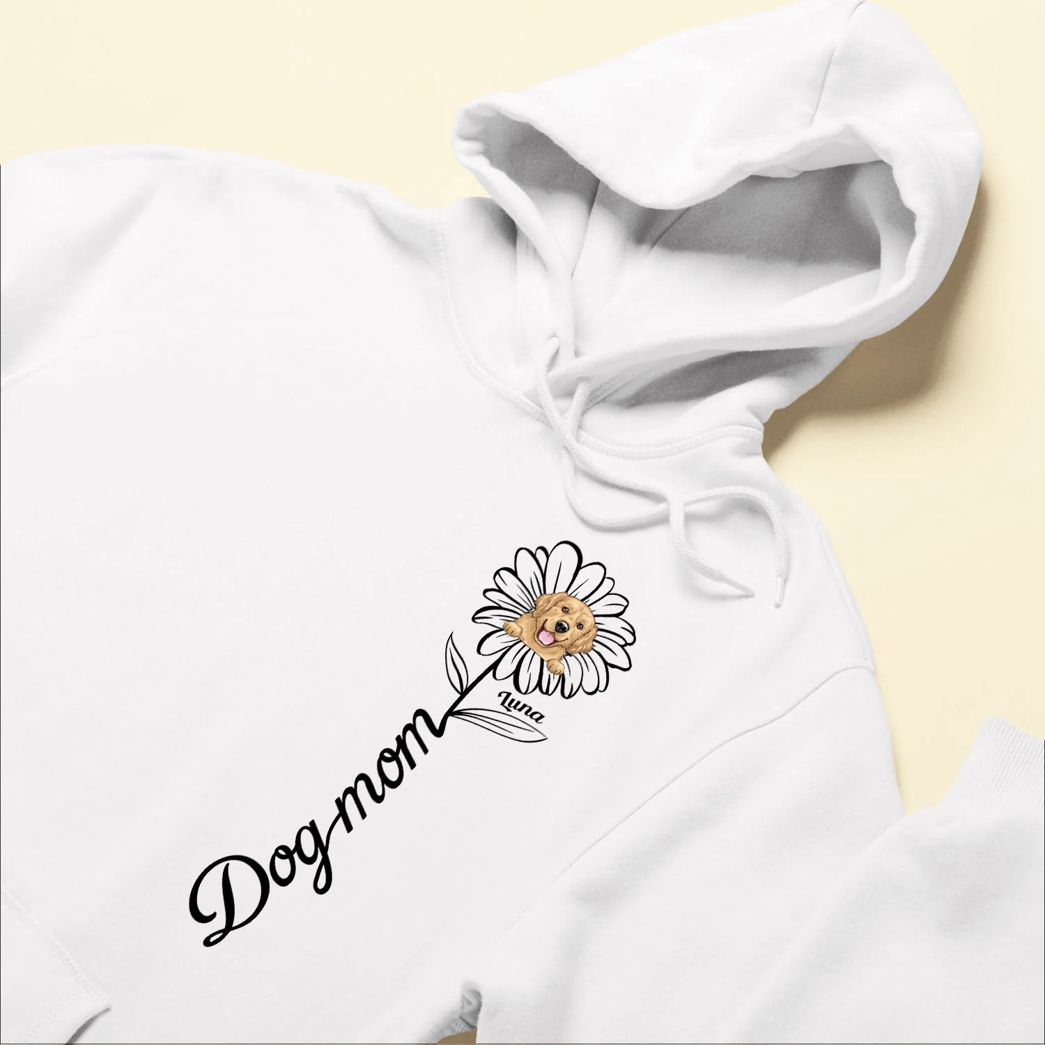 Dog Mom Cat Mom Flower - Personalized Shirt - Image 6